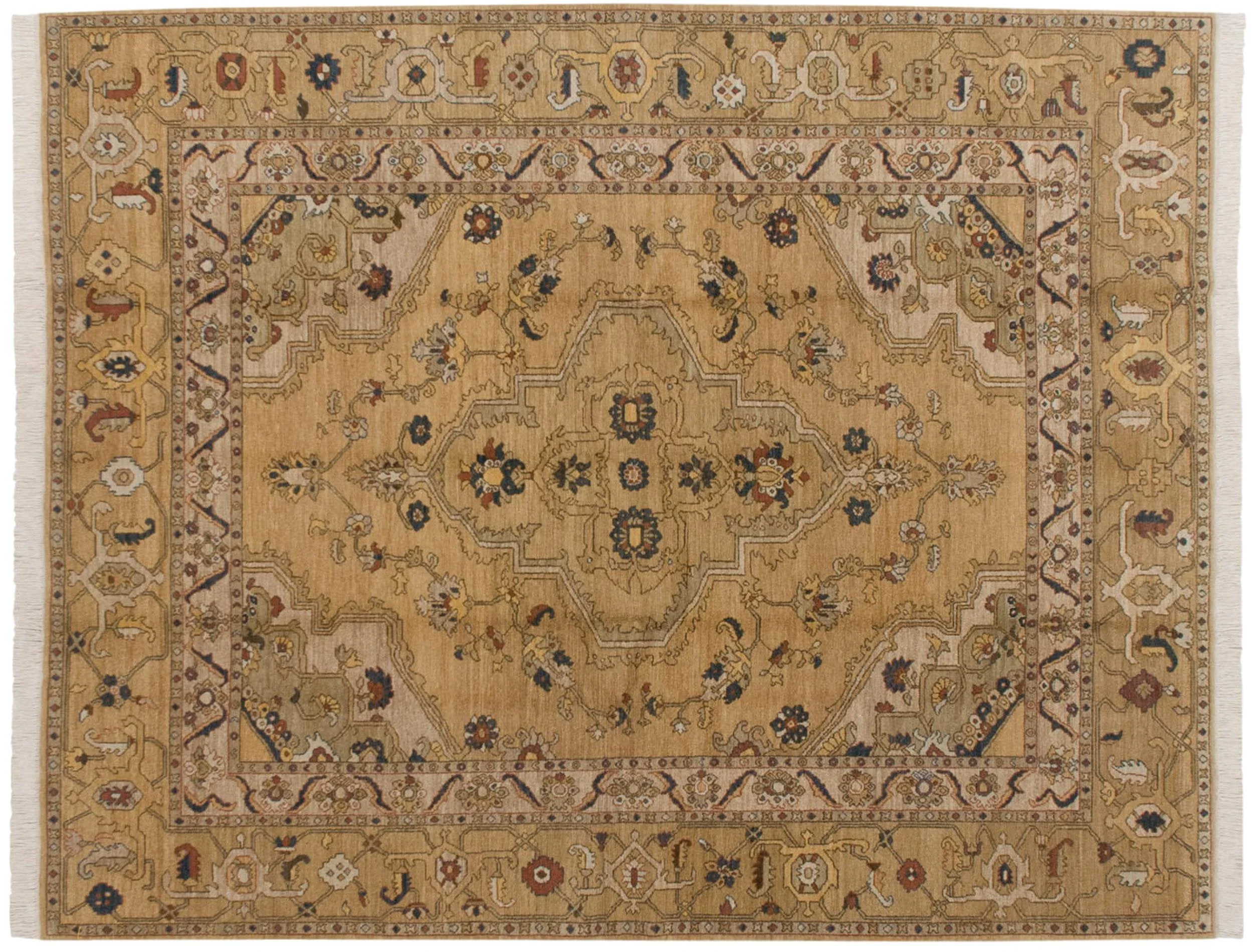 8x10 Vintage Armenian Heriz Design Carpet - Image 4