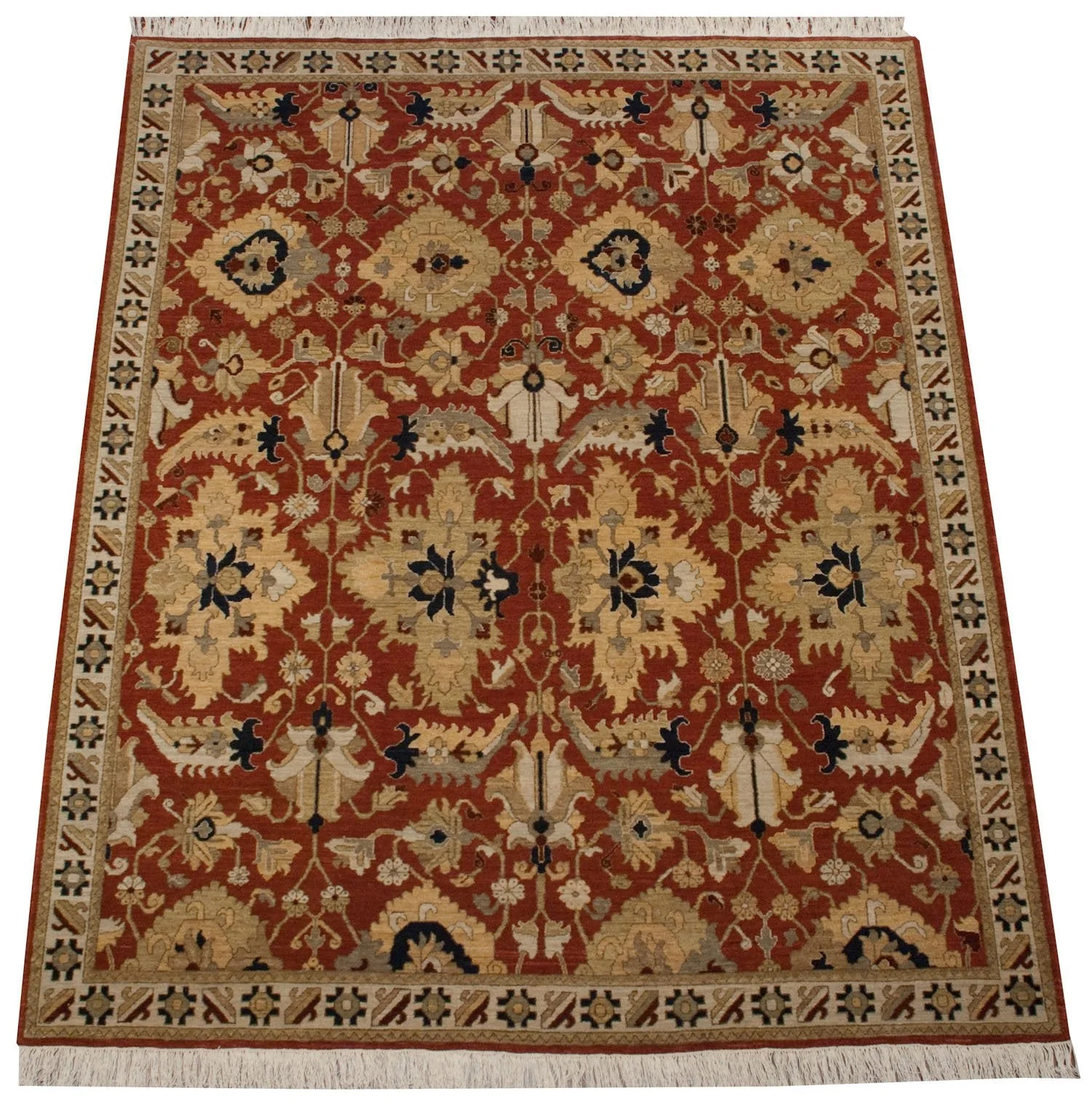 8x10 Vintage Armenian Sultanabad Design Carpet - Image 4