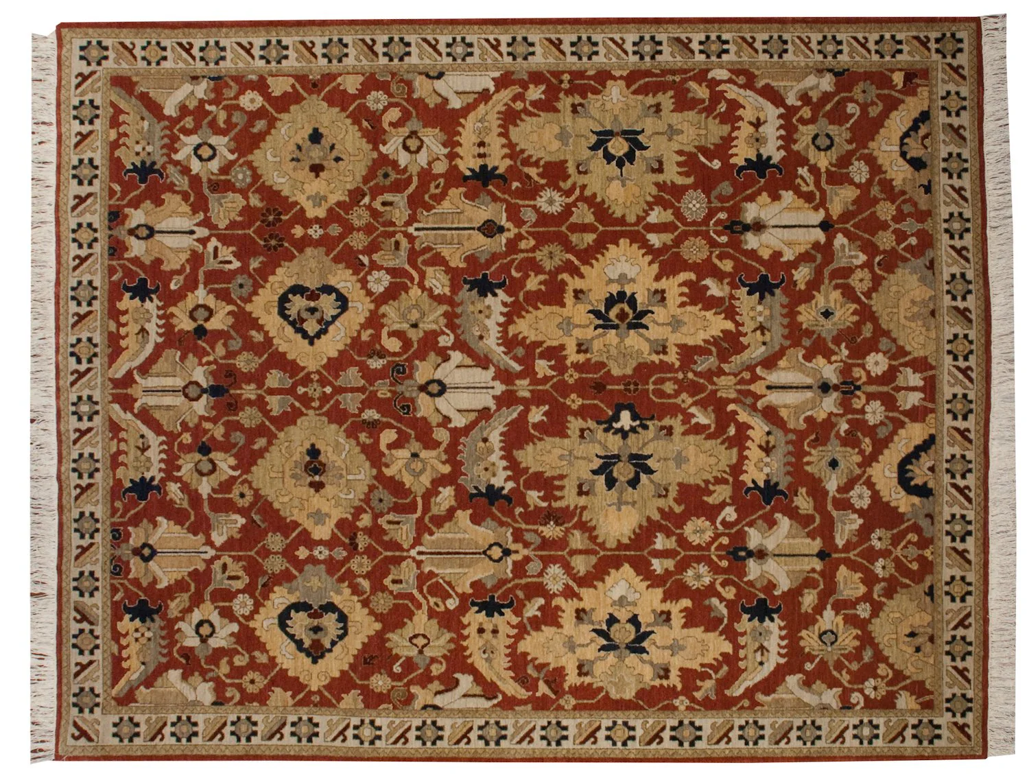8x10 Vintage Armenian Sultanabad Design Carpet - Image 6
