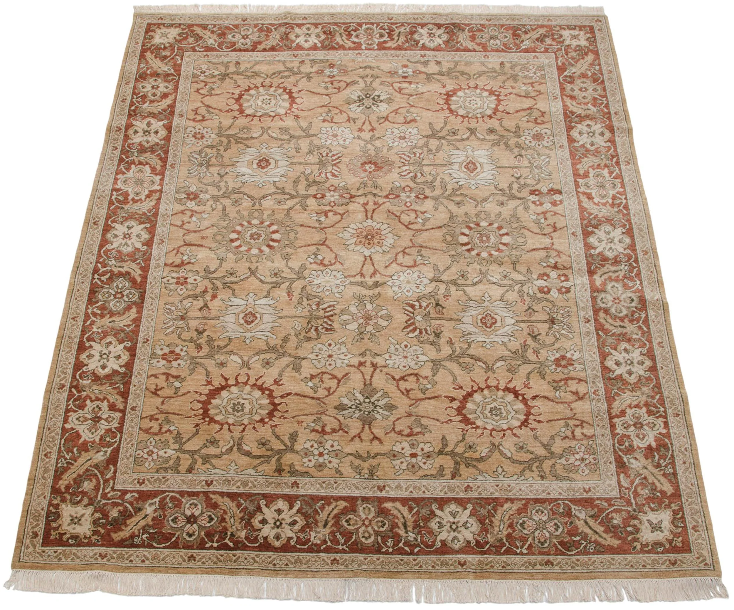 8x10 Vintage Armenian Sultanabad Design Carpet - Image 4
