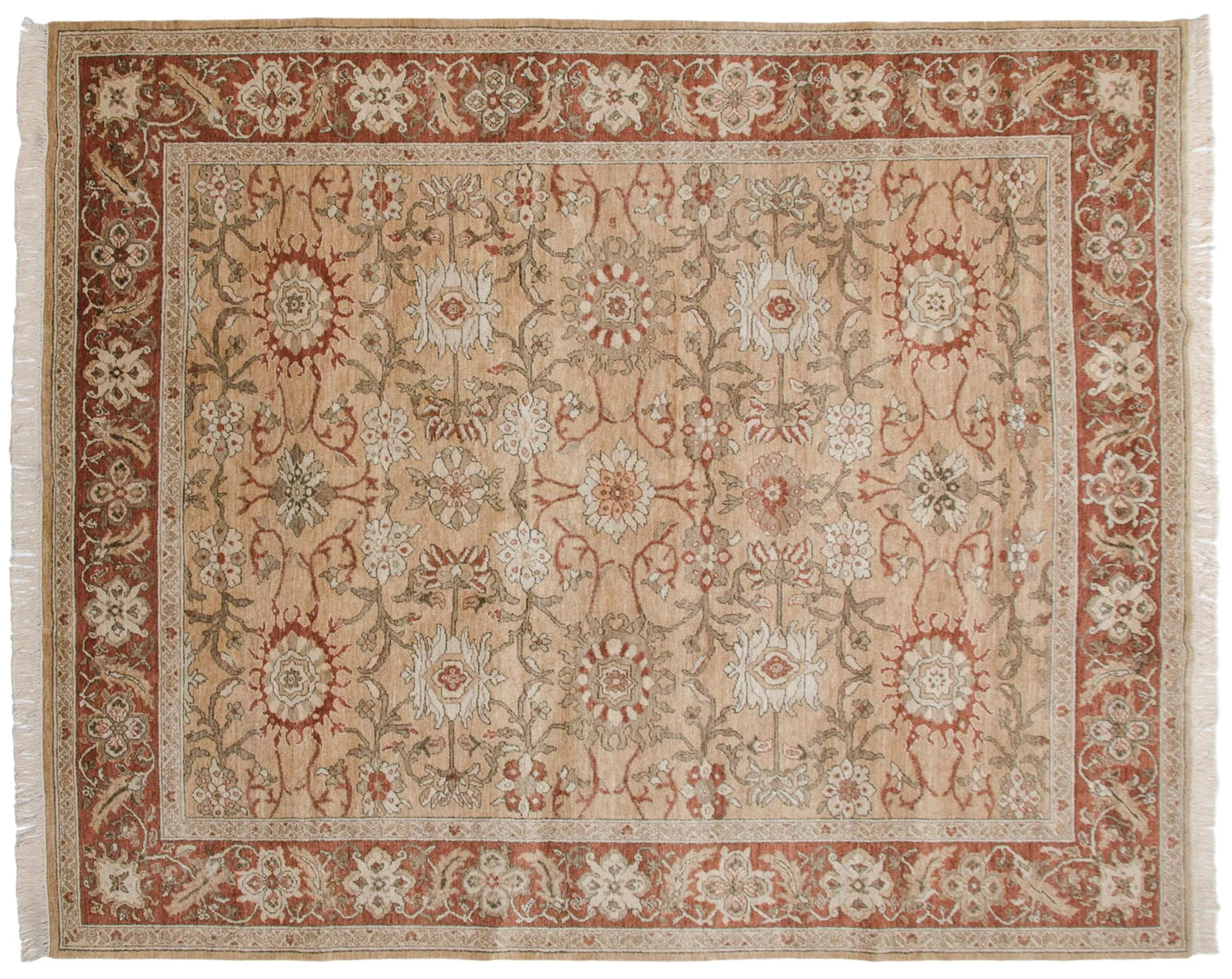 8x10 Vintage Armenian Sultanabad Design Carpet - Image 8
