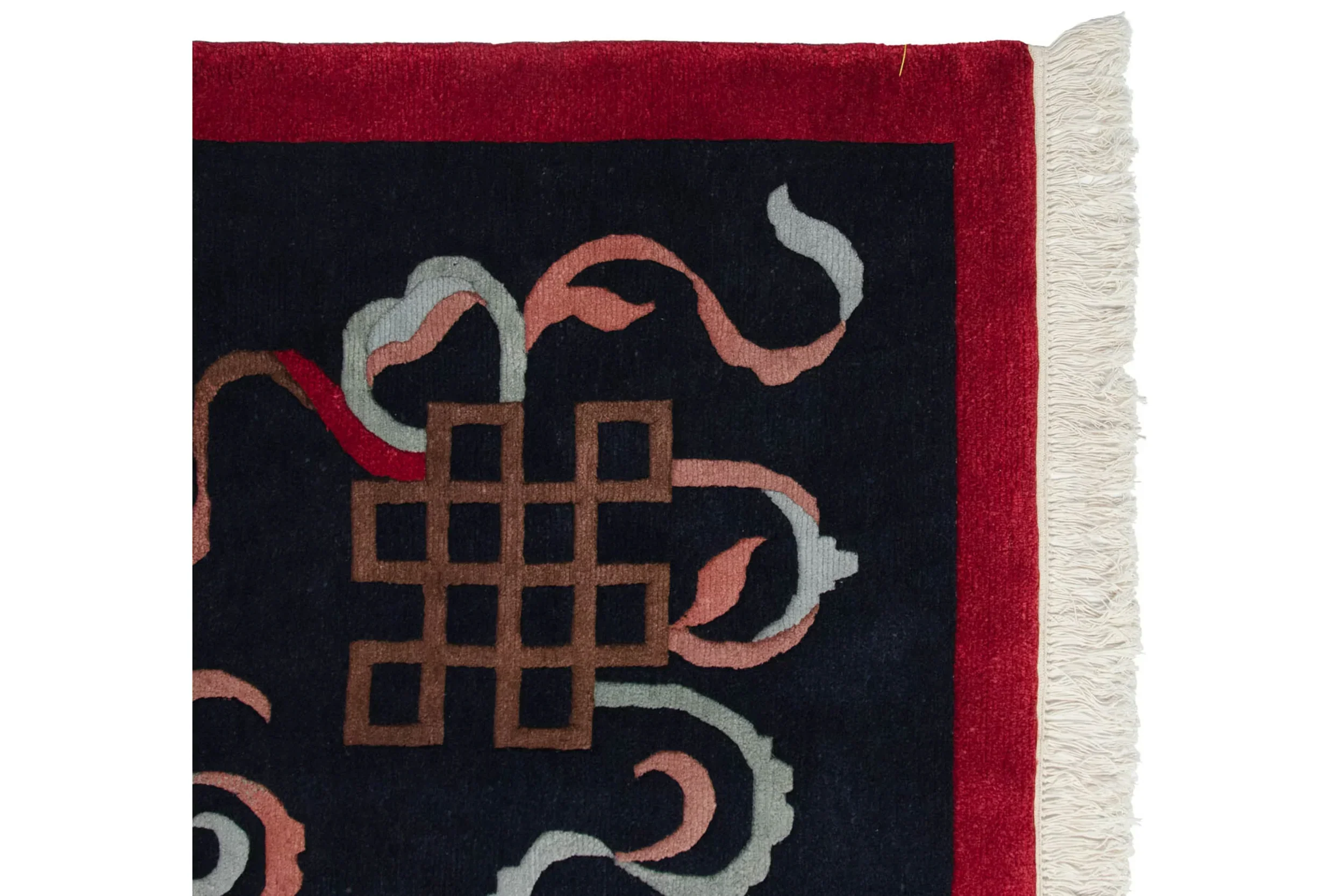 8x10 Vintage Contemporary Indian Peking Design Carpet - Image 7