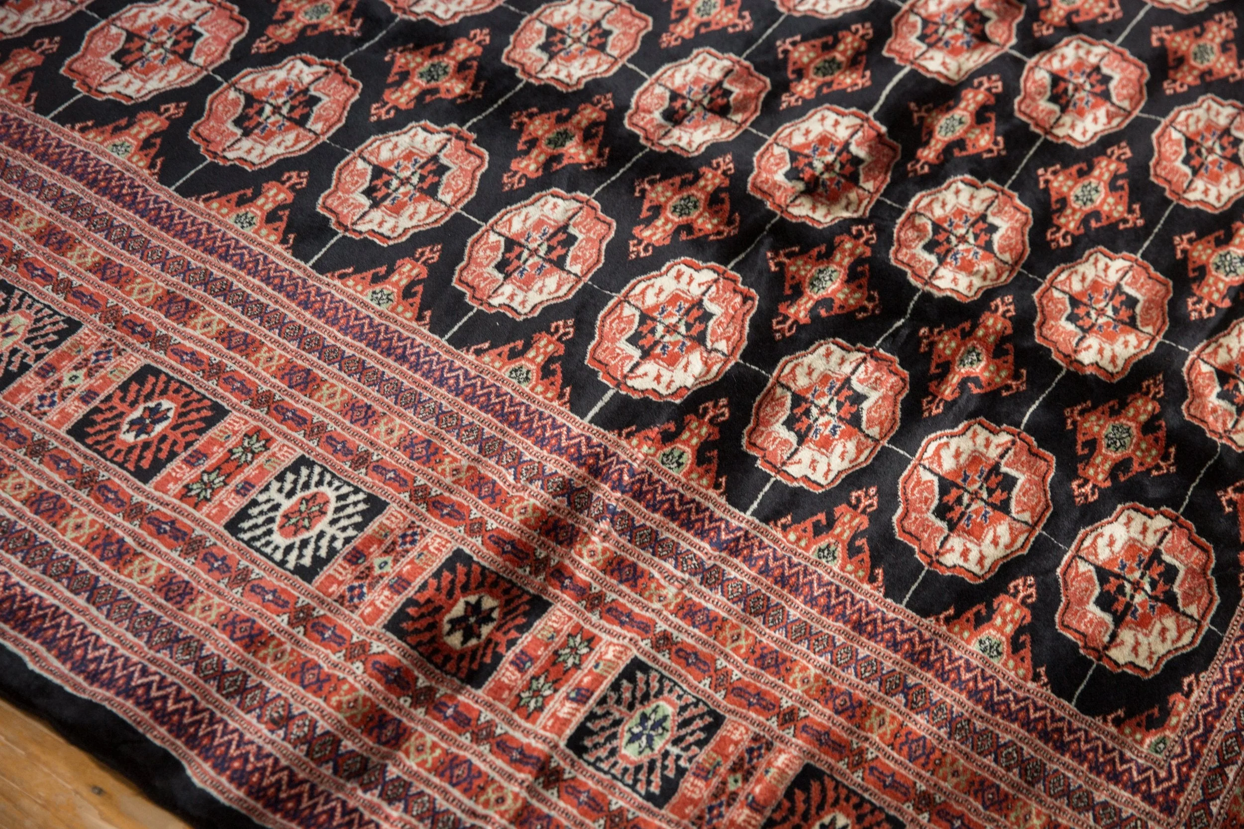 8x10 Vintage Fine Bokhara Carpet - Image 12