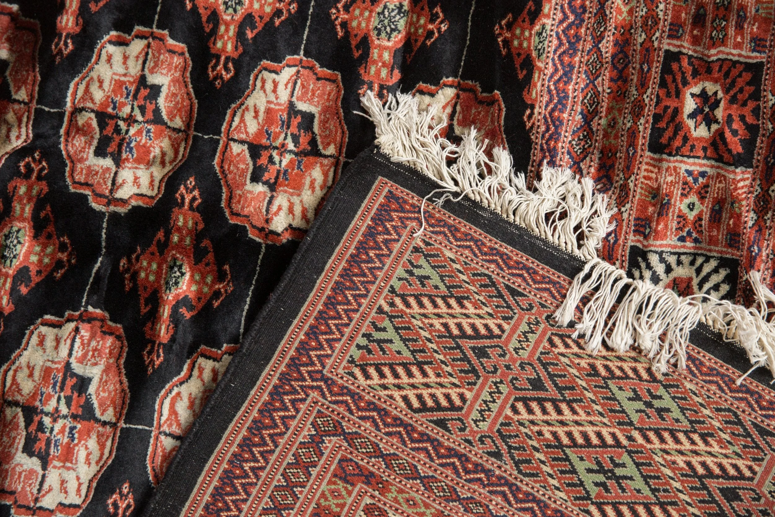 8x10 Vintage Fine Bokhara Carpet - Image 14