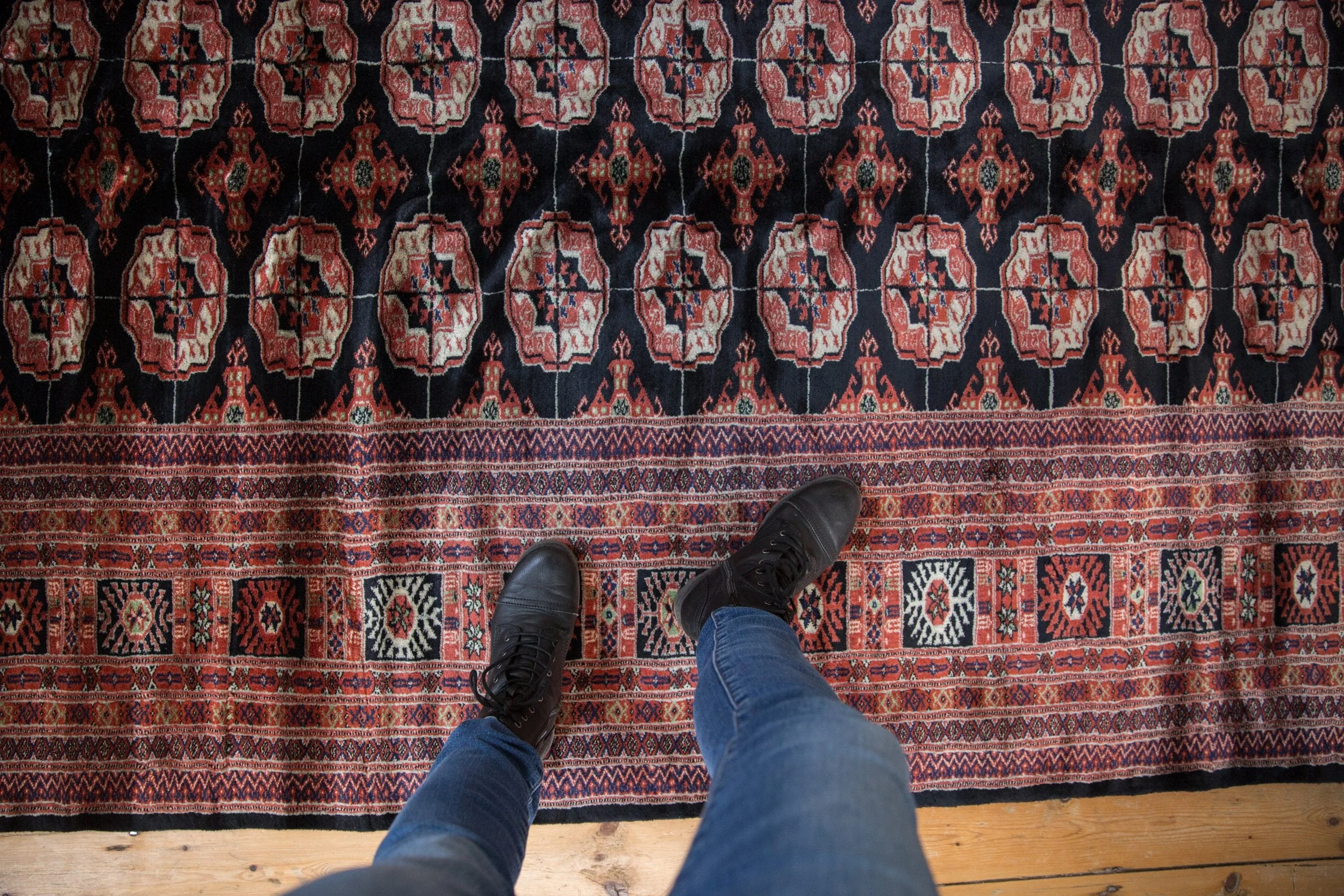 8x10 Vintage Fine Bokhara Carpet - Image 2