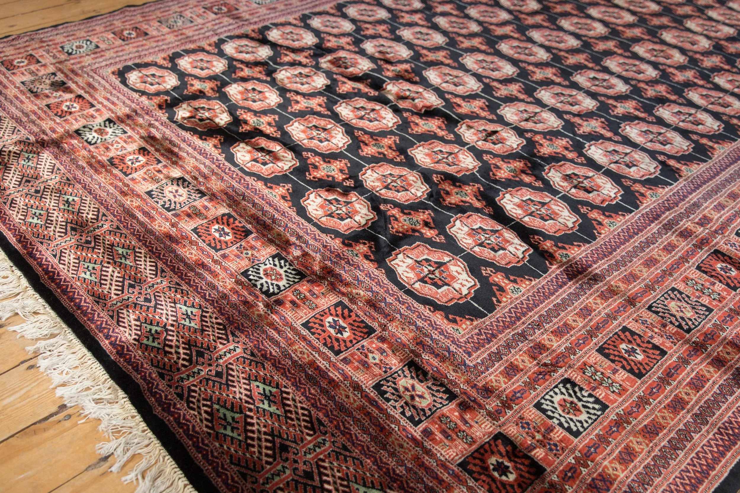 8x10 Vintage Fine Bokhara Carpet - Image 3