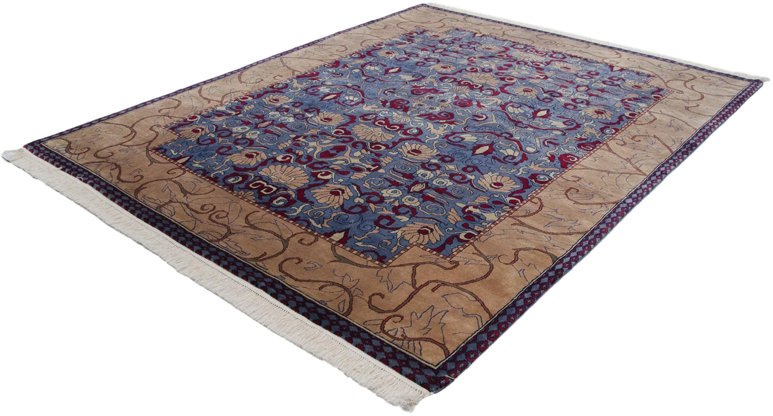 8x10 Vintage Indian Arts And Crafts Design Carpet - Image 10