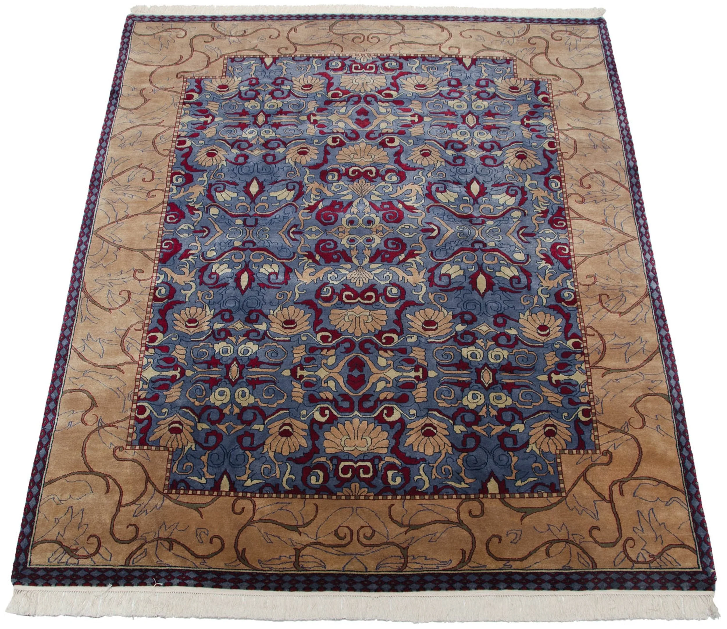 8x10 Vintage Indian Arts And Crafts Design Carpet - Image 4