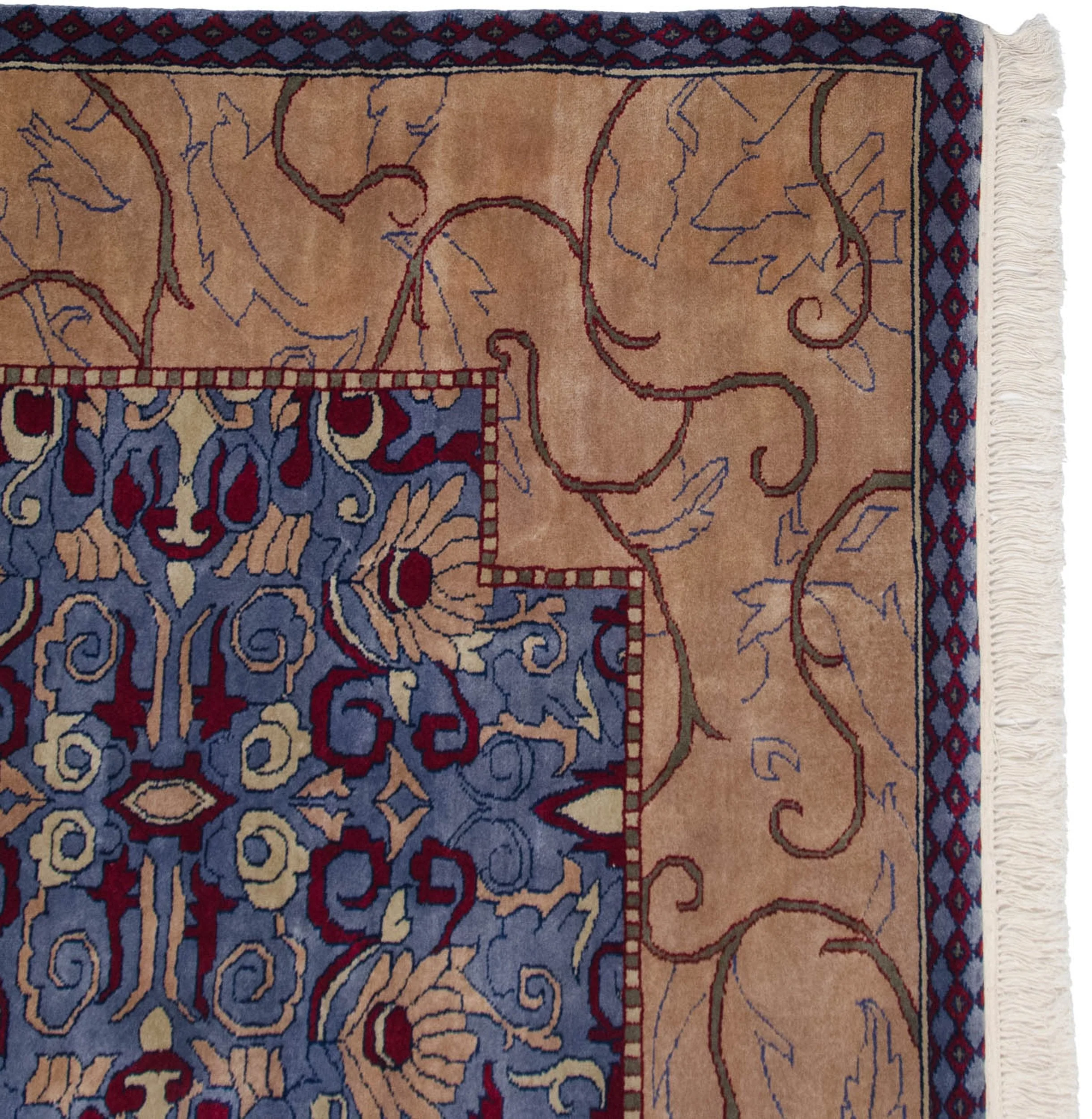 8x10 Vintage Indian Arts And Crafts Design Carpet - Image 6