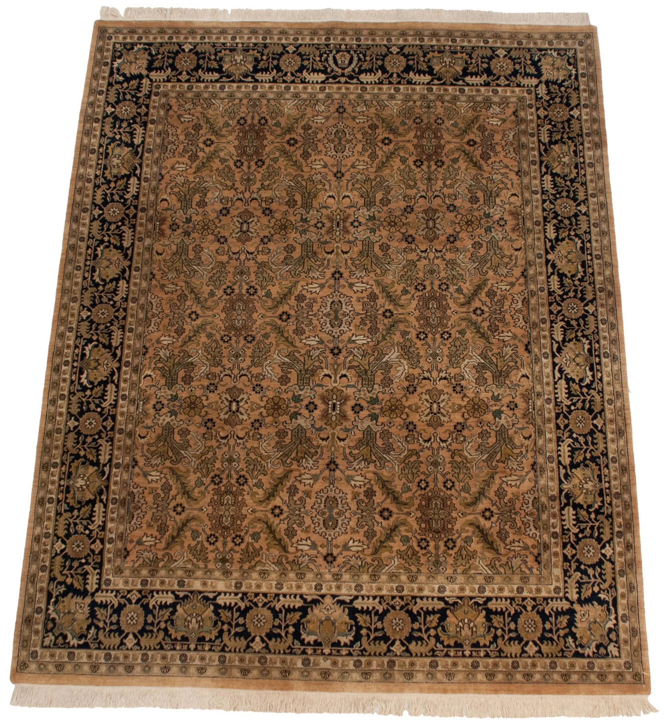 8x10 Vintage Indian Heriz Design Carpet - Image 2