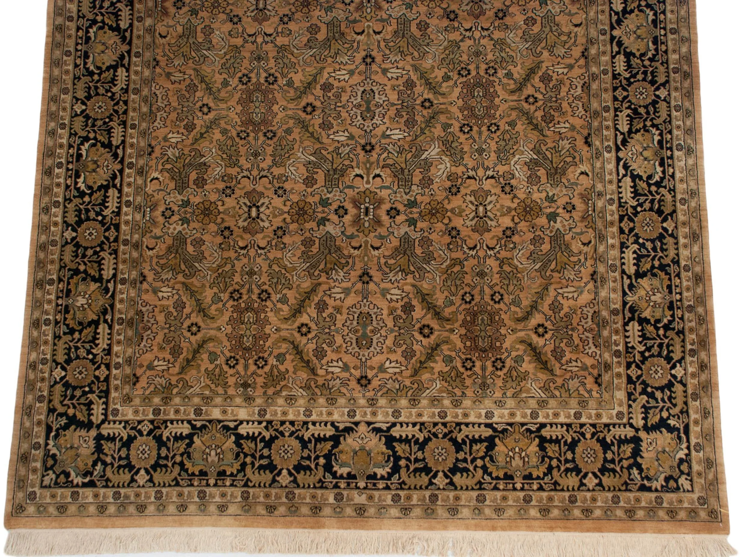 8x10 Vintage Indian Heriz Design Carpet - Image 3