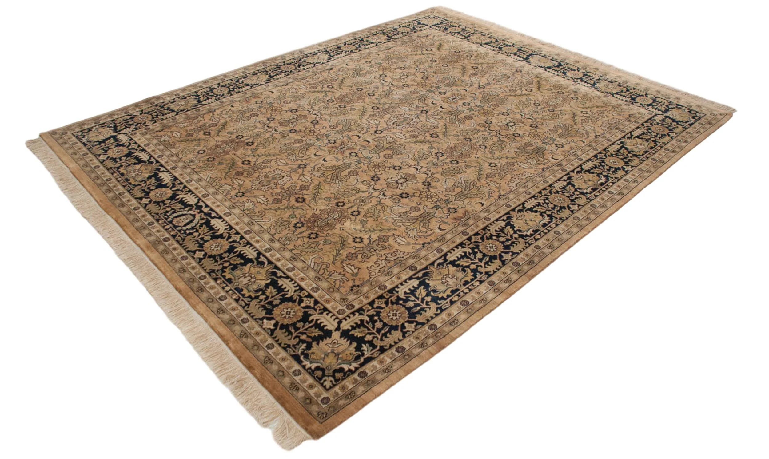 8x10 Vintage Indian Heriz Design Carpet - Image 6