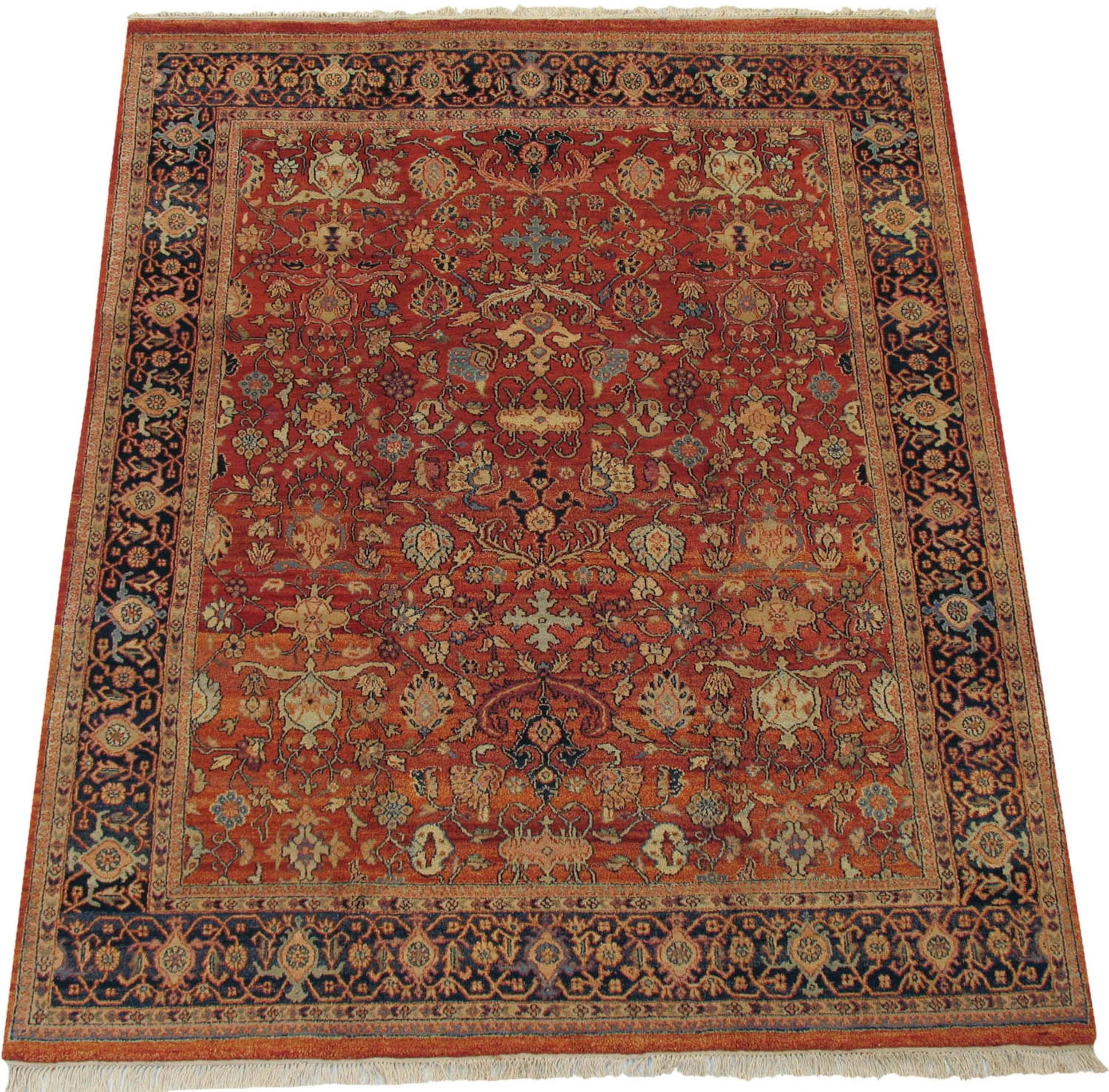 8x10 Vintage Indian Mahal Design Carpet - Image 2
