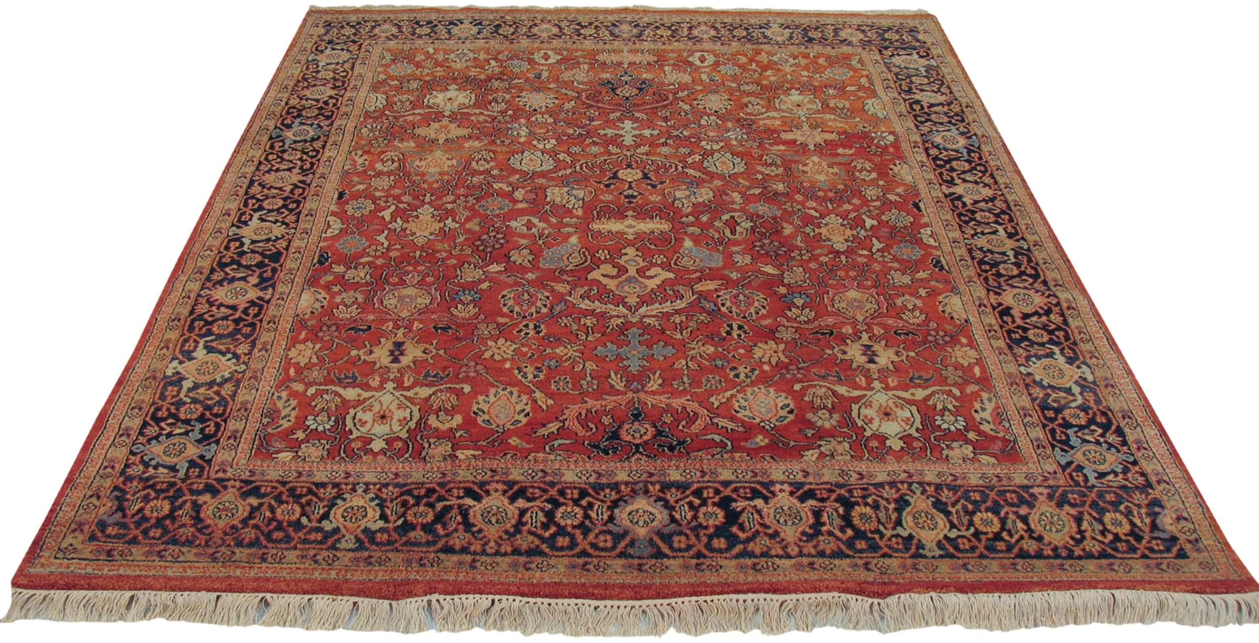 8x10 Vintage Indian Mahal Design Carpet - Image 3
