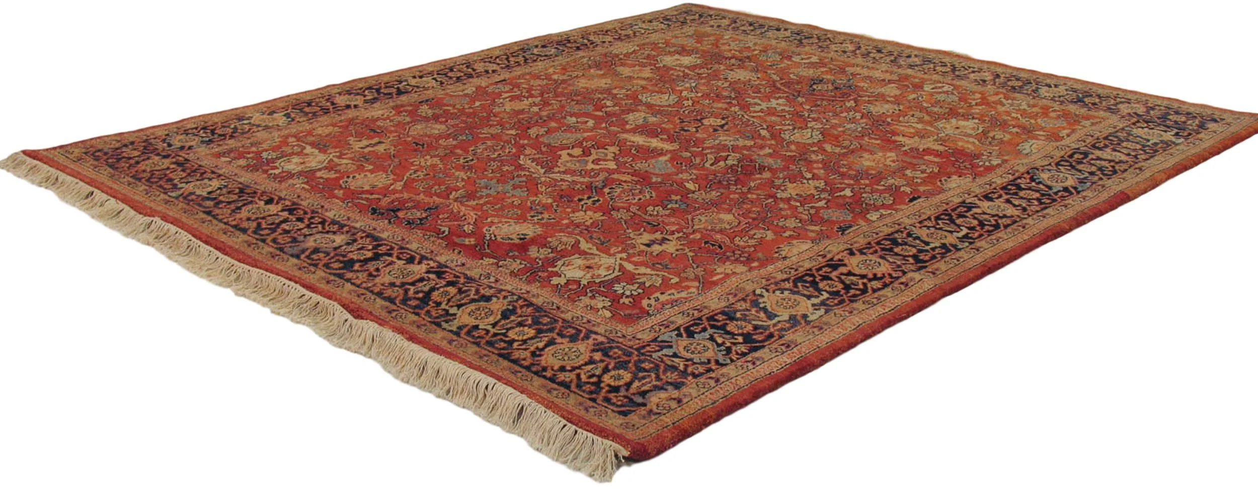 8x10 Vintage Indian Mahal Design Carpet - Image 8