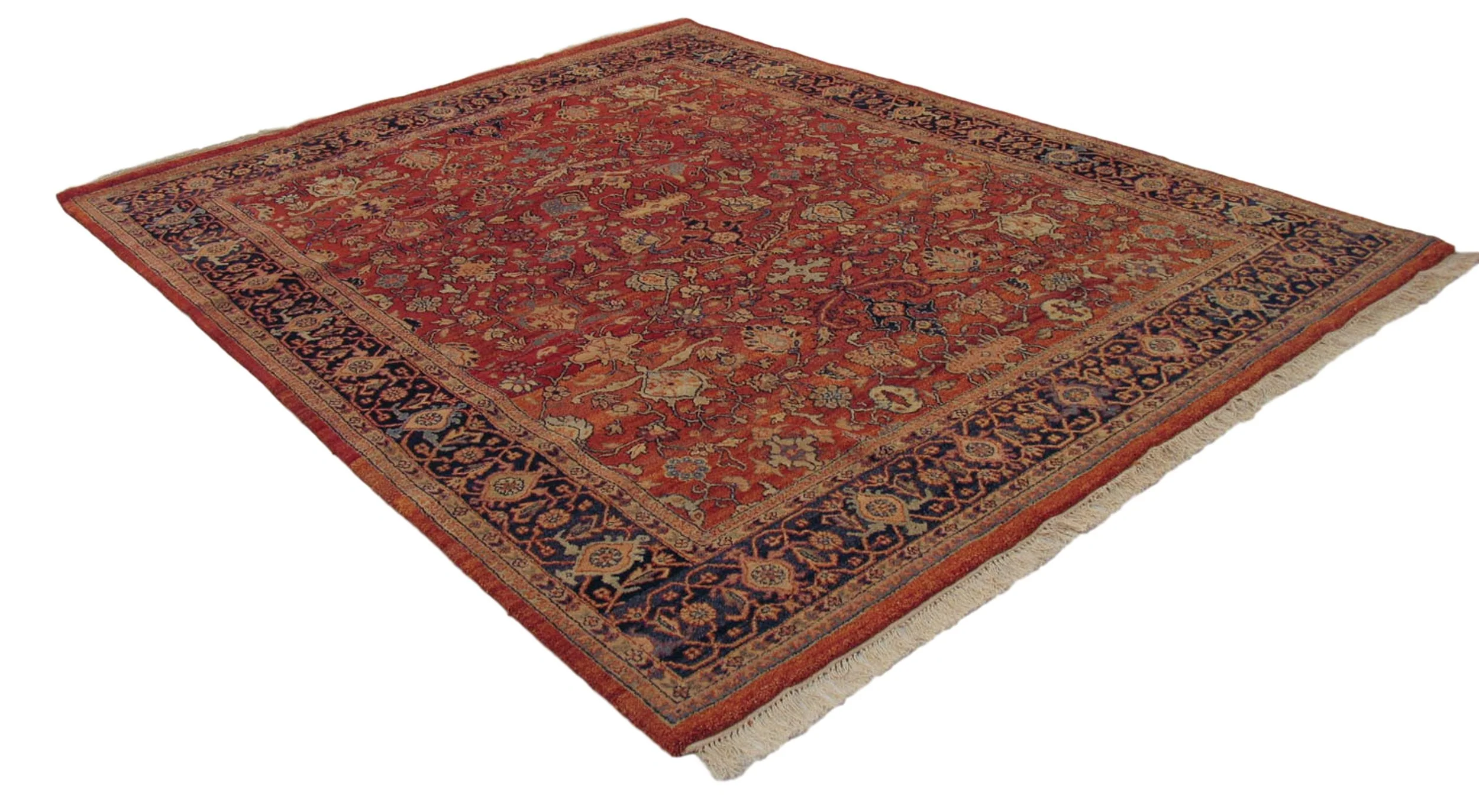 8x10 Vintage Indian Mahal Design Carpet - Image 9