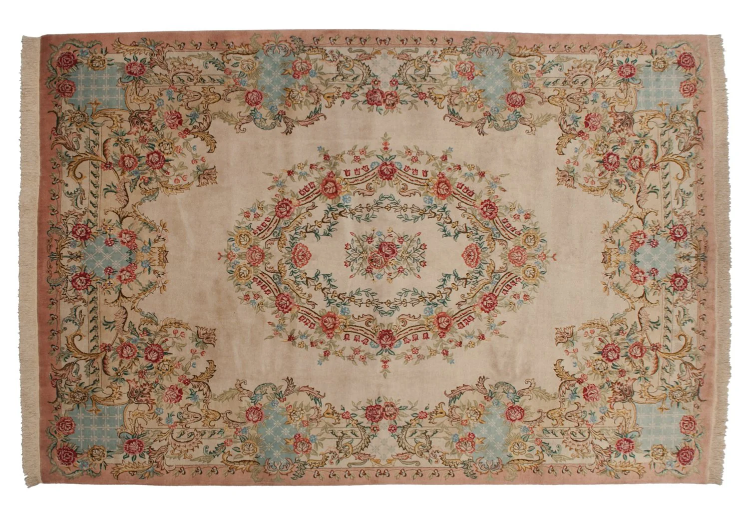 8x11.5 Vintage Bulgarian Aubusson Design Carpet - Image 3