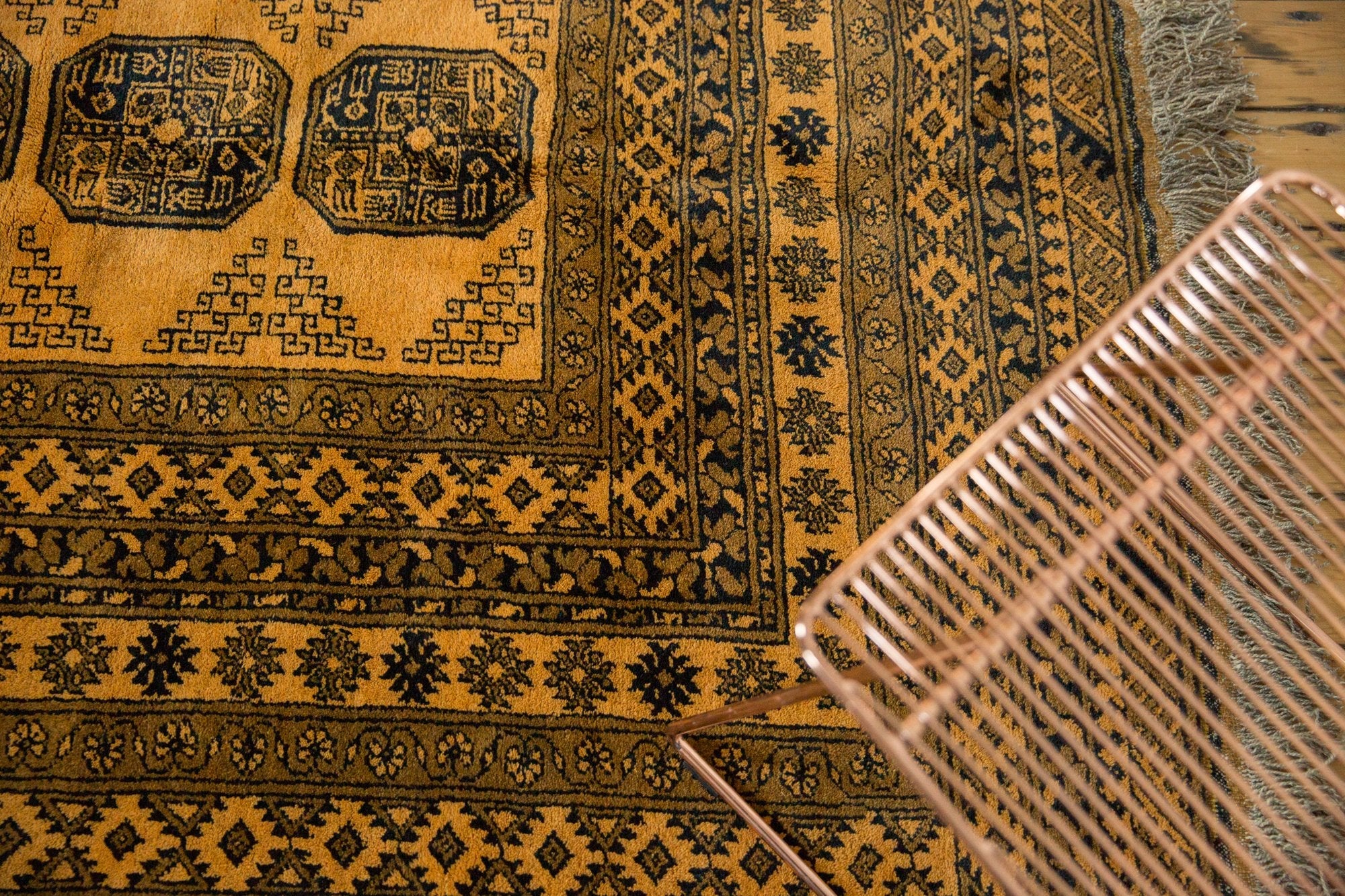 8x11.5 Vintage Daulatabad Carpet - Image 4