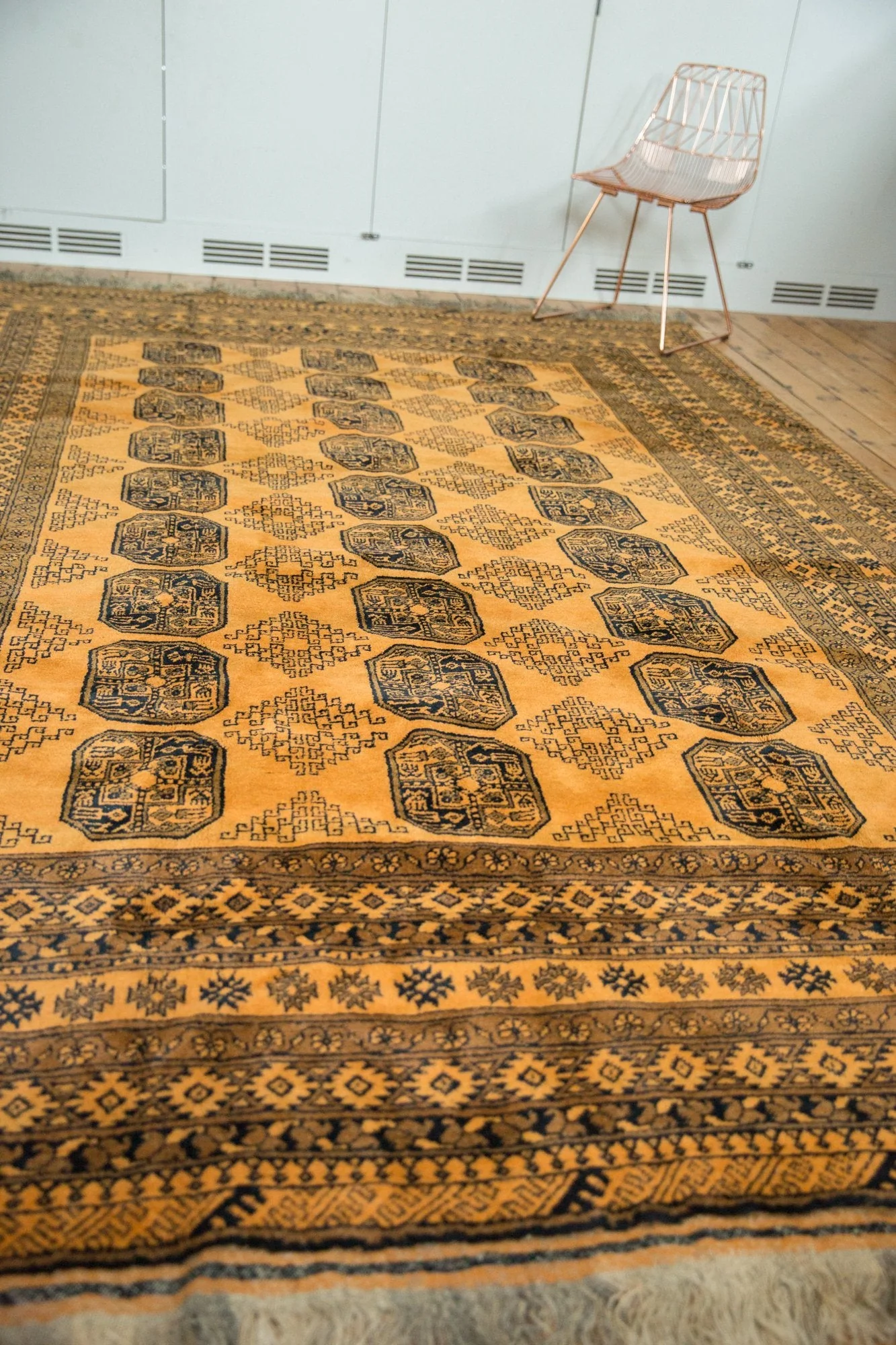 8x11.5 Vintage Daulatabad Carpet - Image 8