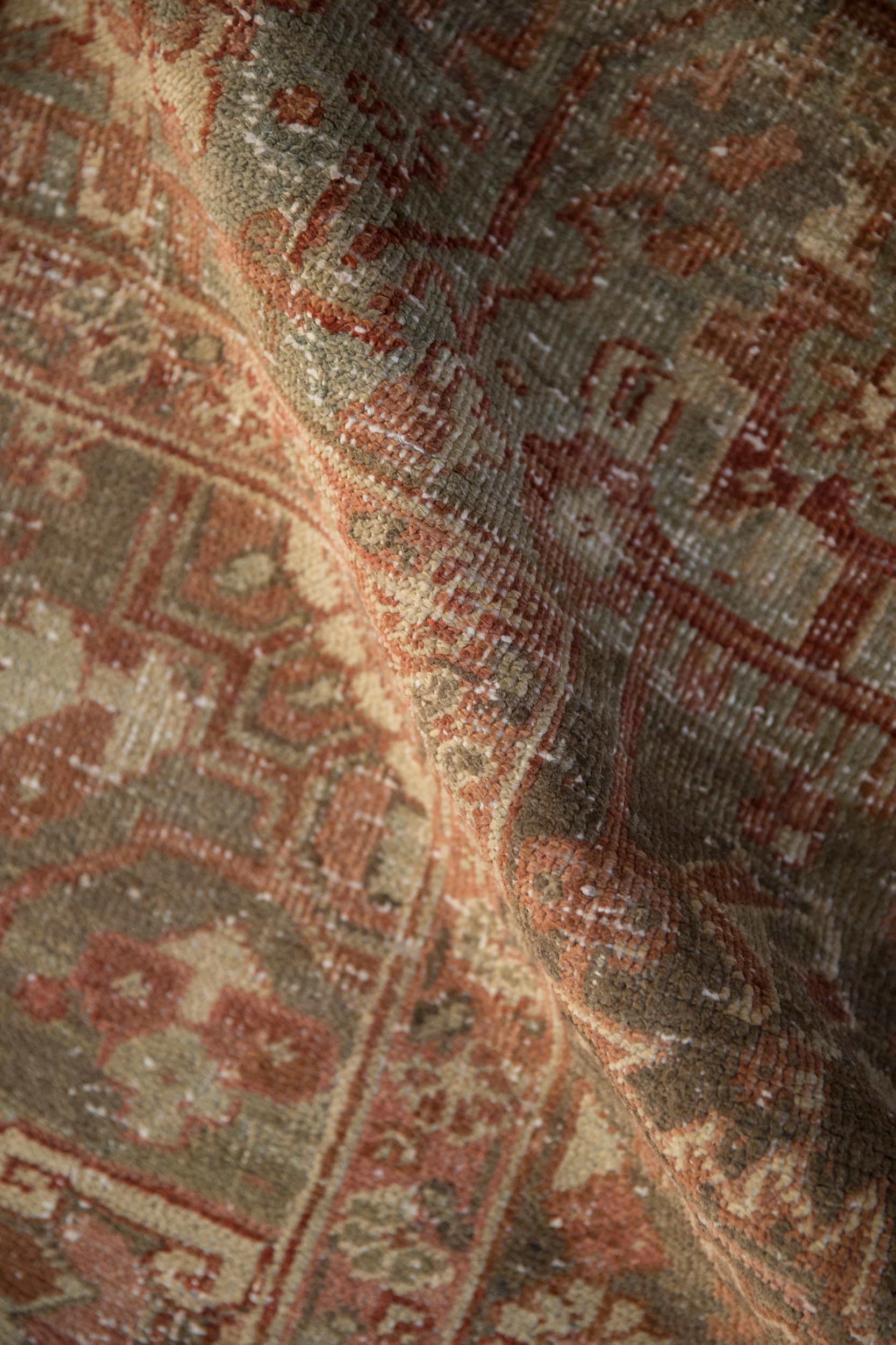 8x11.5 Vintage Distressed Heriz Carpet - Image 11