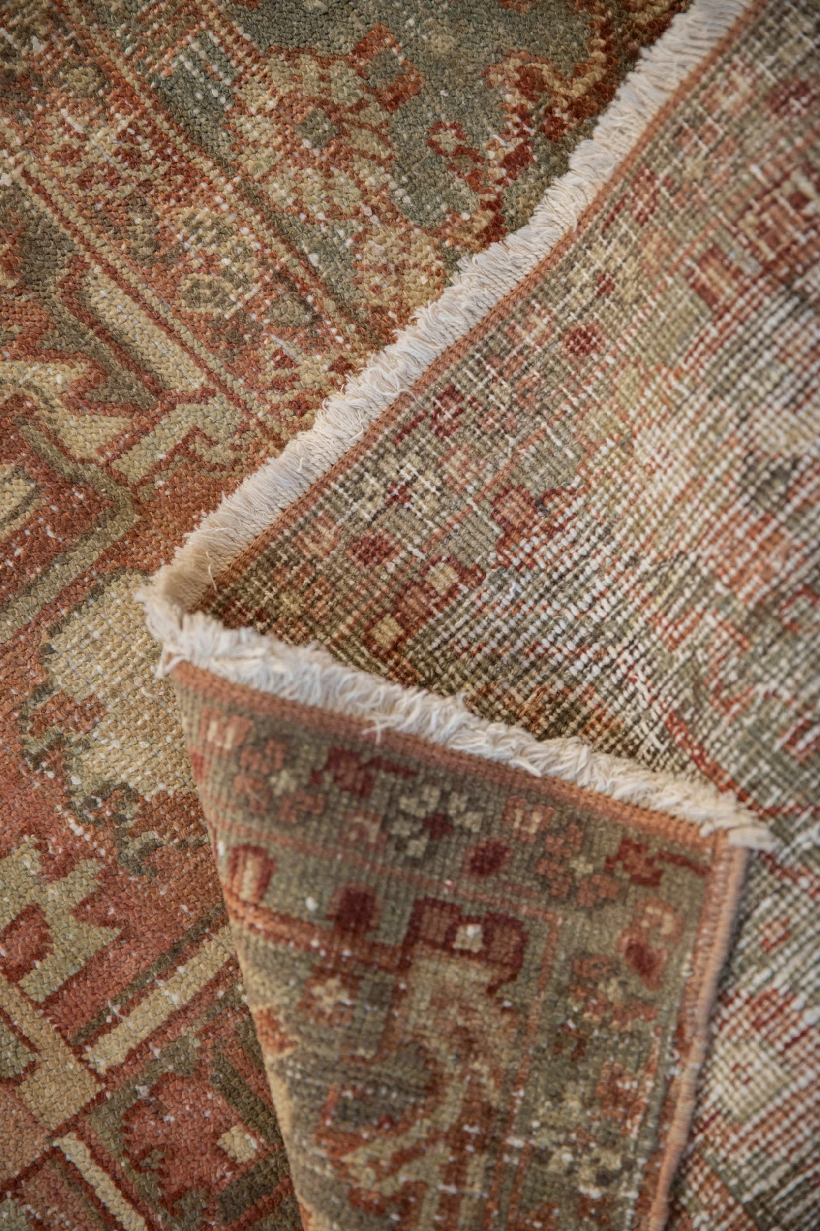 8x11.5 Vintage Distressed Heriz Carpet - Image 12