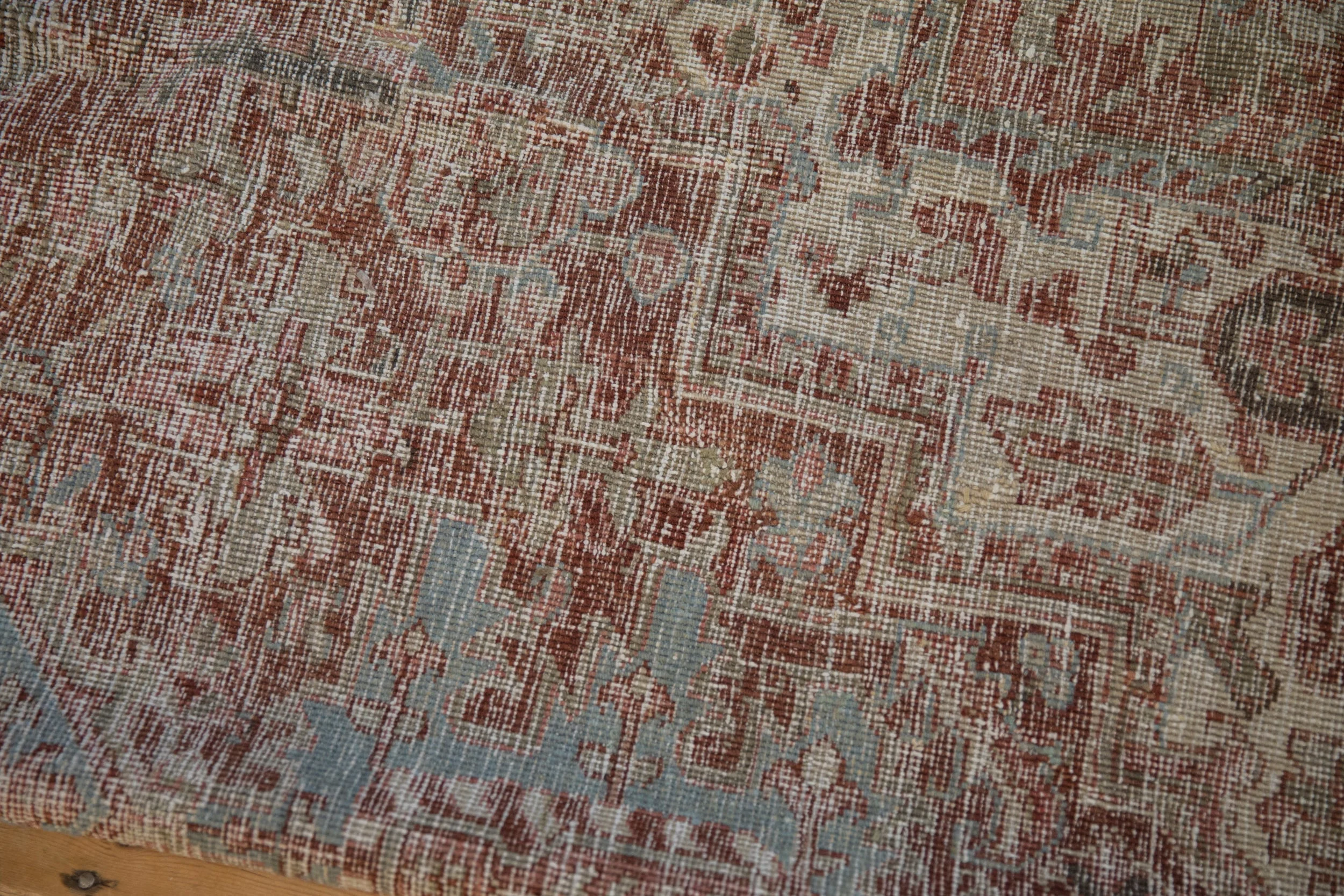8x11.5 Vintage Distressed Heriz Carpet - Image 14