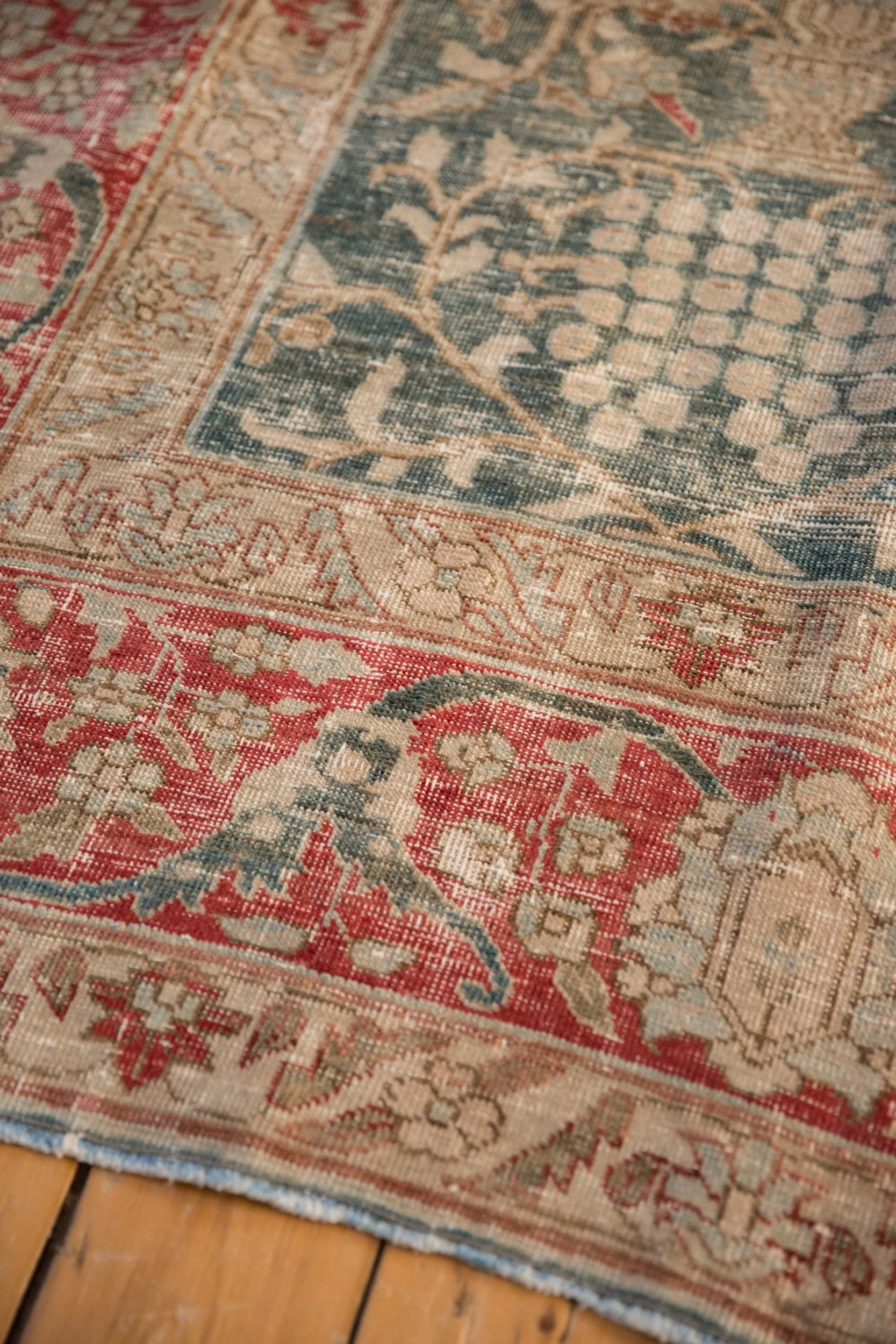 8x11.5 Vintage Distressed Tabriz Carpet - Image 10