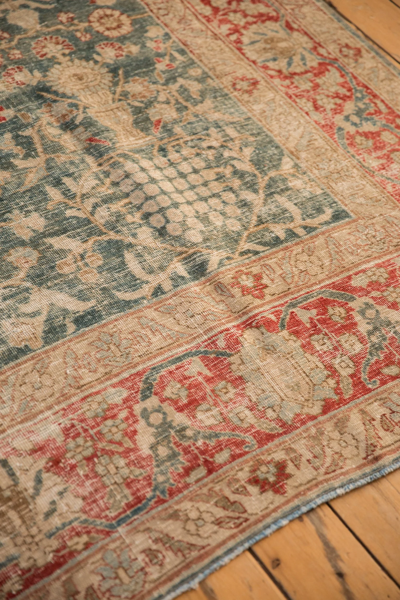 8x11.5 Vintage Distressed Tabriz Carpet - Image 11