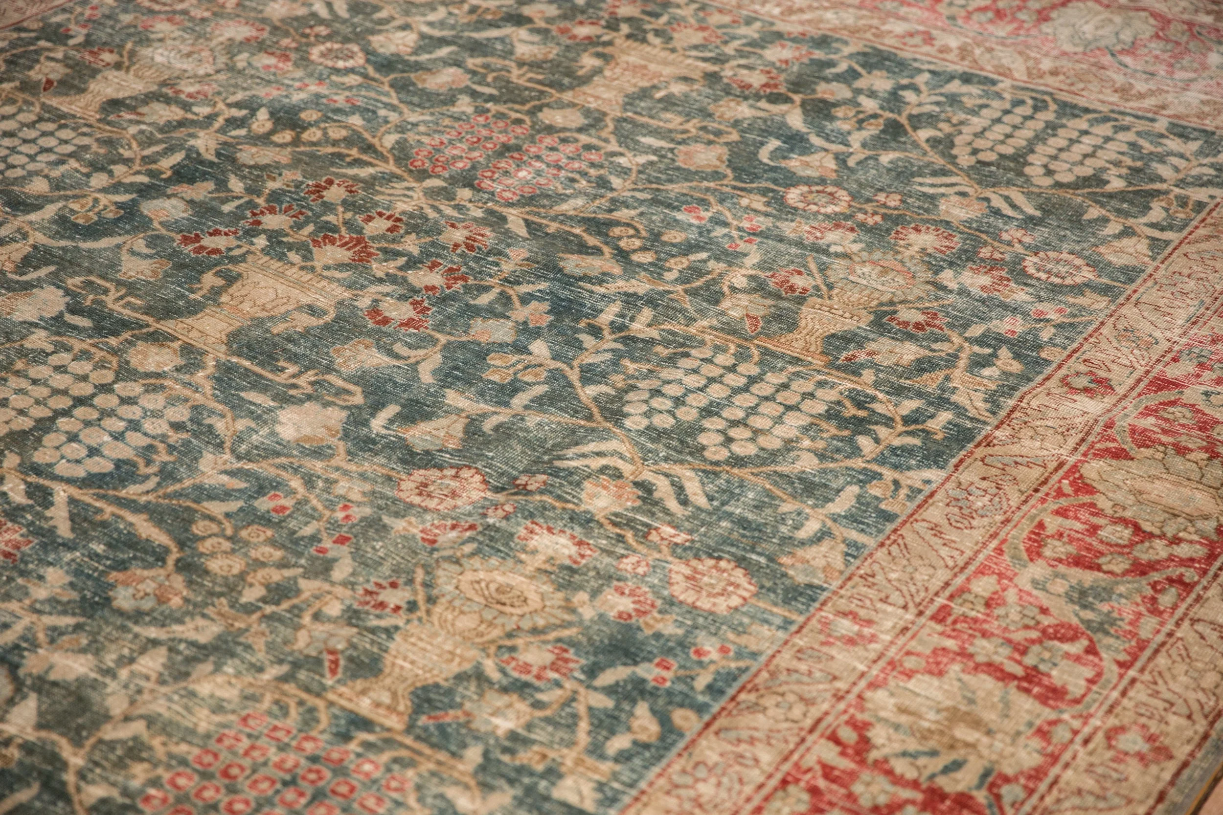 8x11.5 Vintage Distressed Tabriz Carpet - Image 13