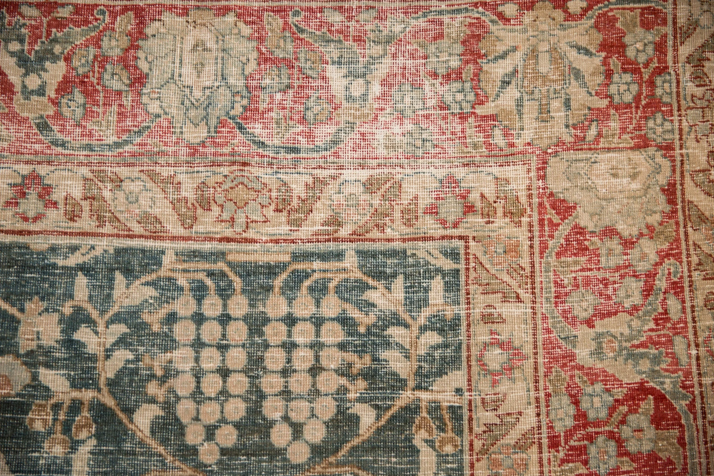 8x11.5 Vintage Distressed Tabriz Carpet - Image 3
