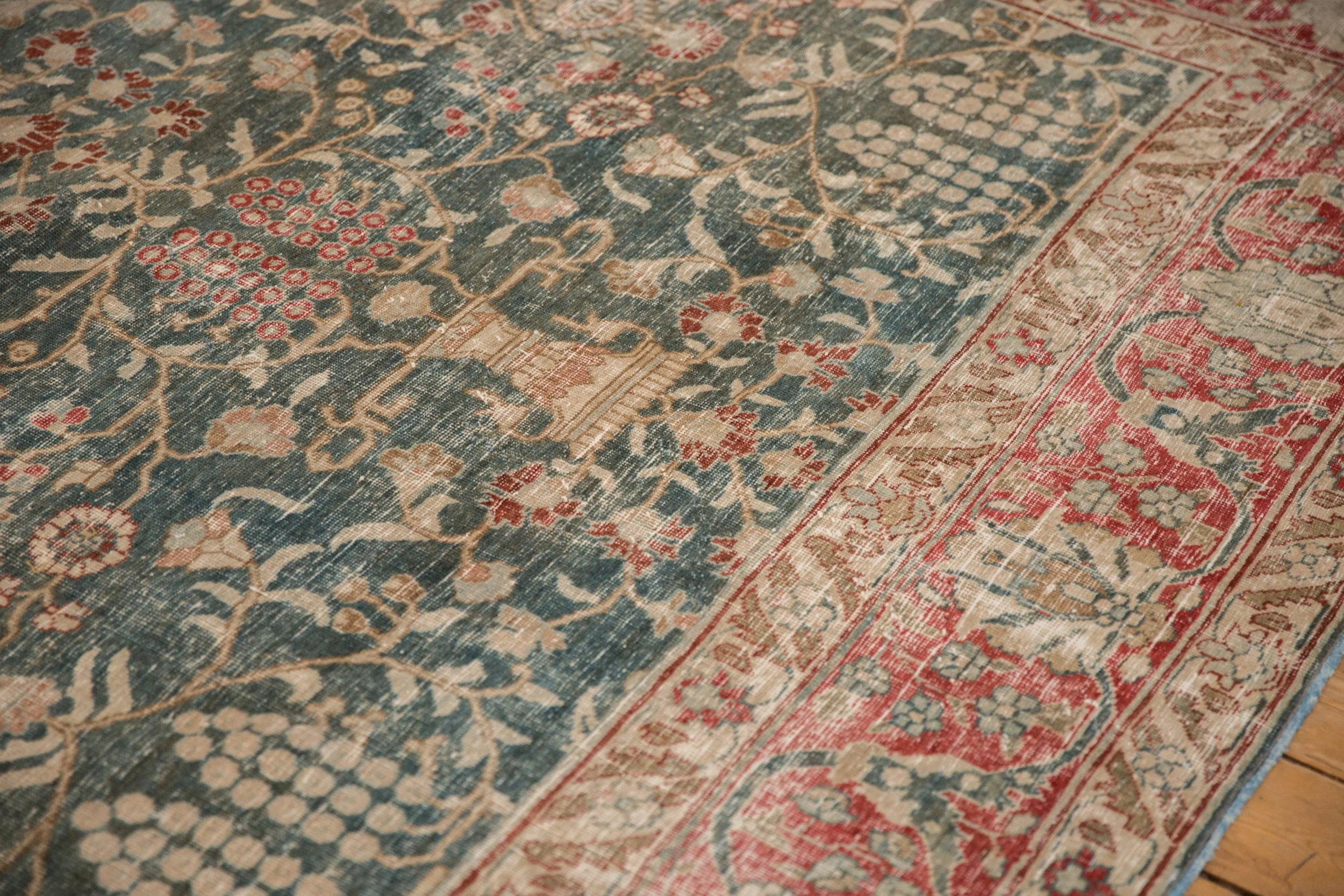 8x11.5 Vintage Distressed Tabriz Carpet - Image 5