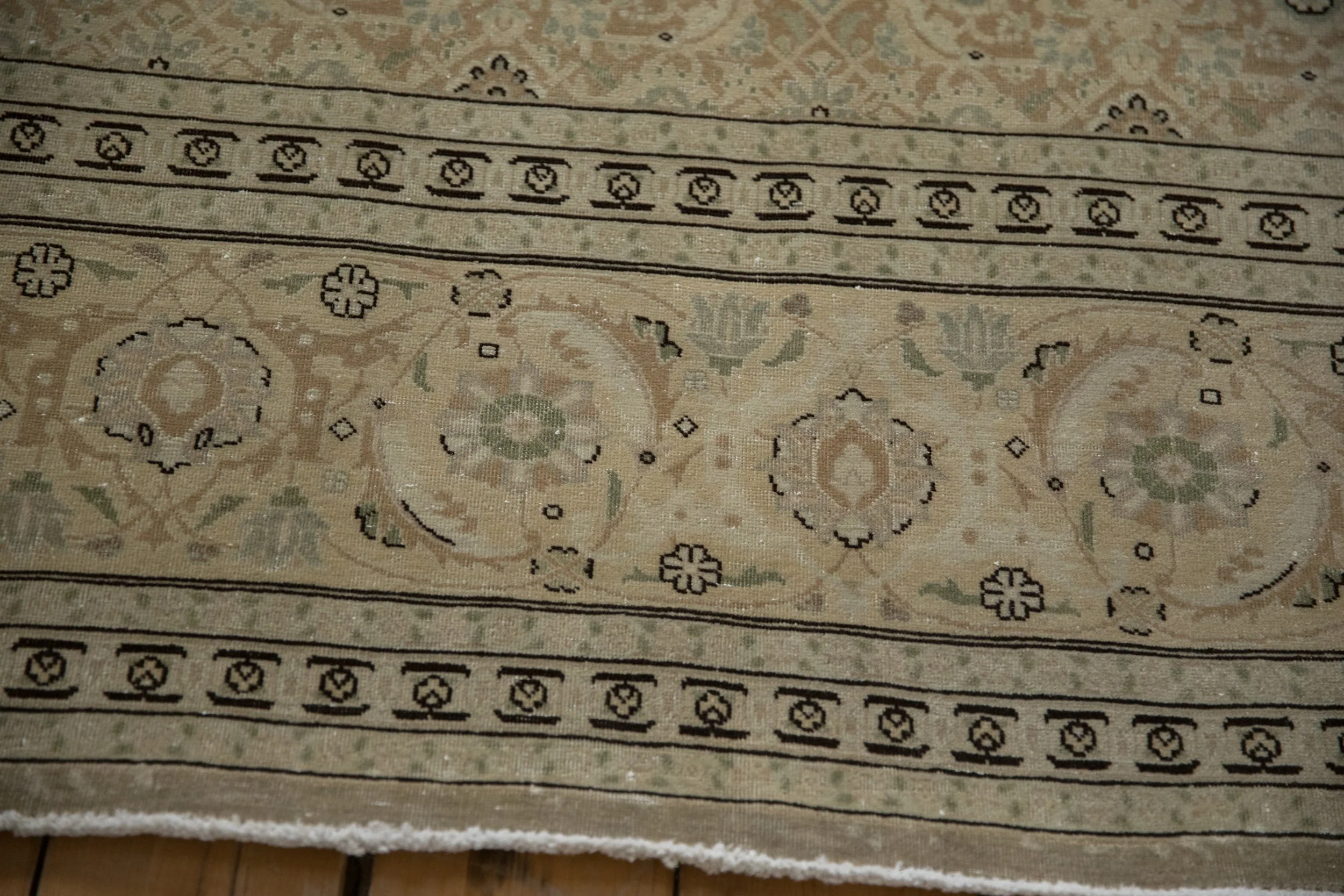 8x11.5 Vintage Distressed Tabriz Carpet - Image 11
