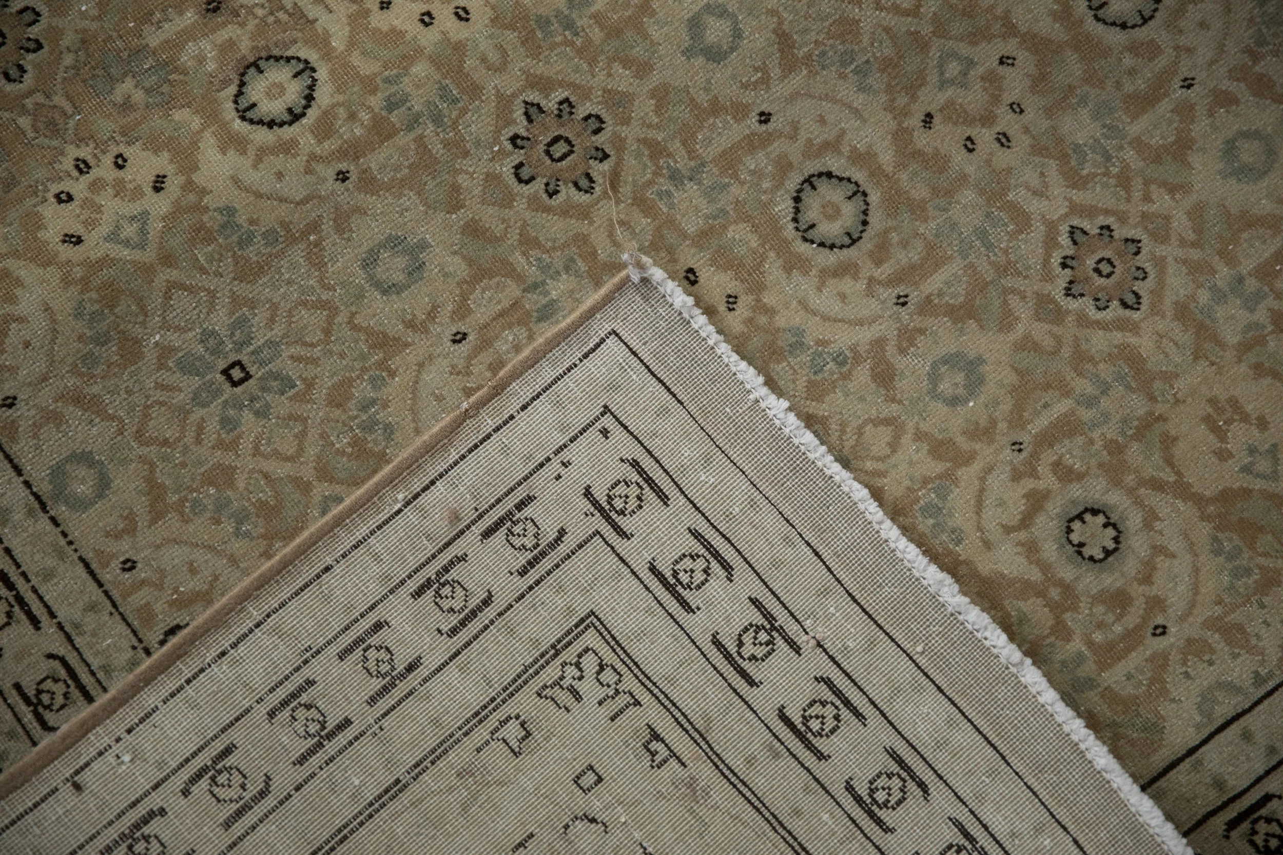 8x11.5 Vintage Distressed Tabriz Carpet - Image 13