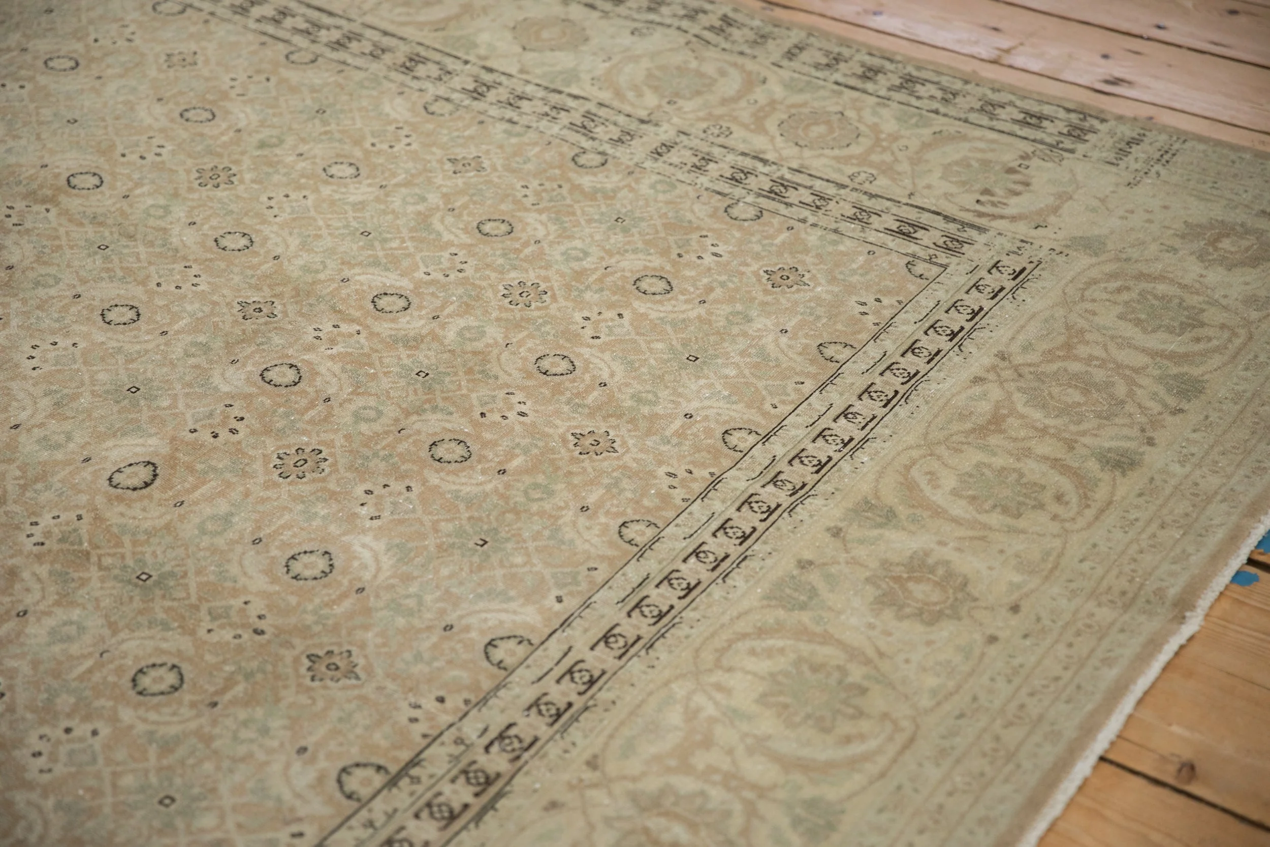 8x11.5 Vintage Distressed Tabriz Carpet - Image 6
