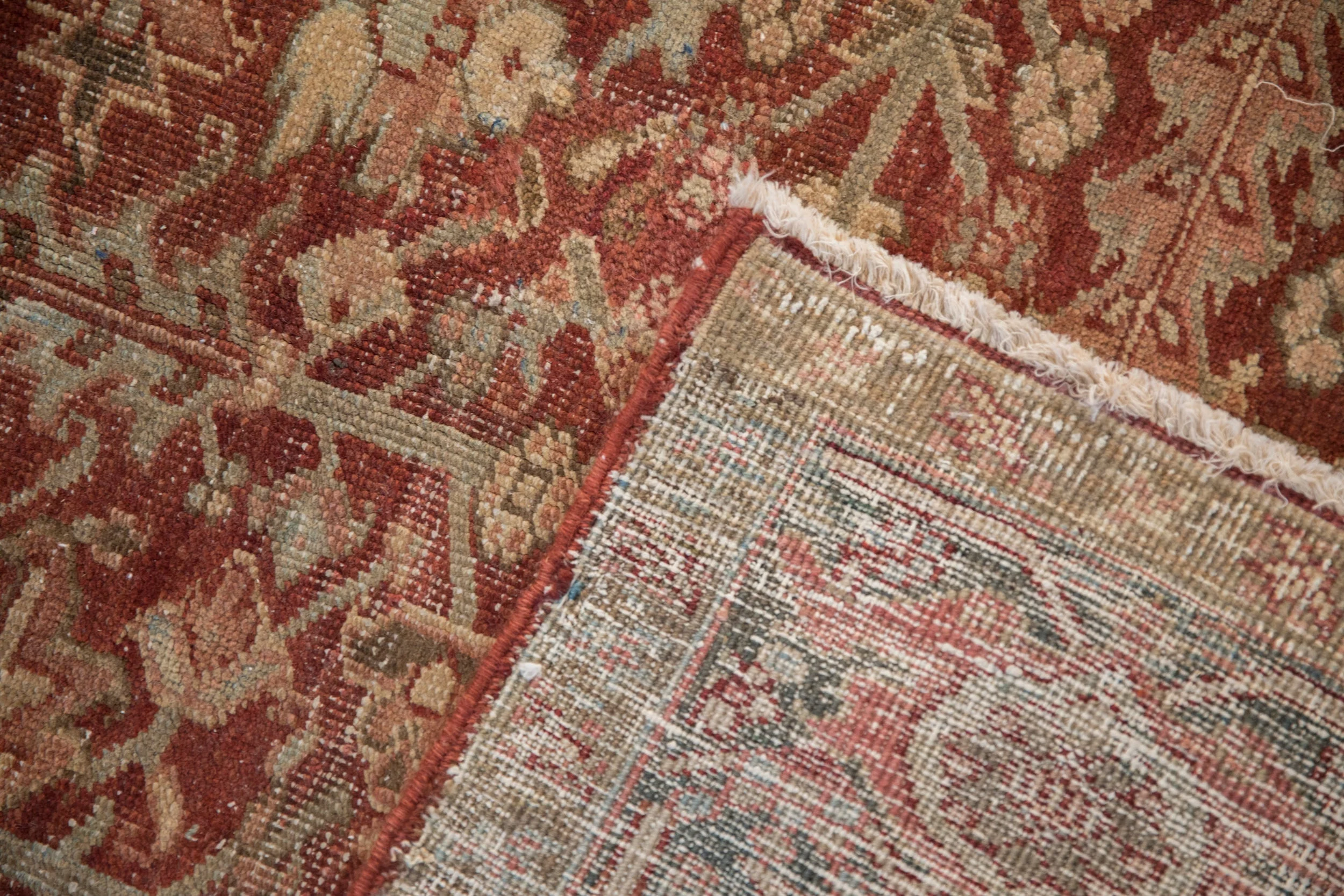 8x11.5 Vintage Fine Distressed Heriz Carpet - Image 12