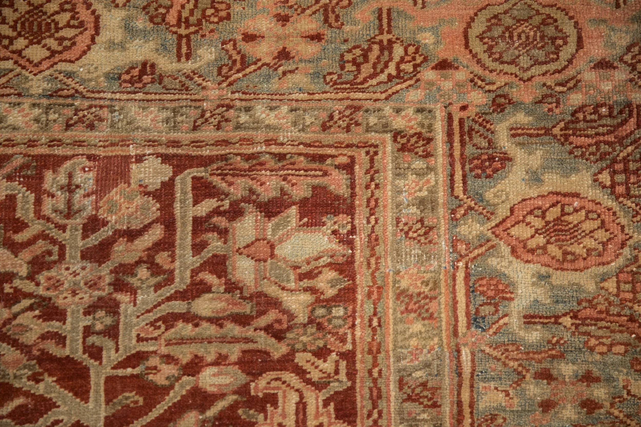 8x11.5 Vintage Fine Distressed Heriz Carpet - Image 3