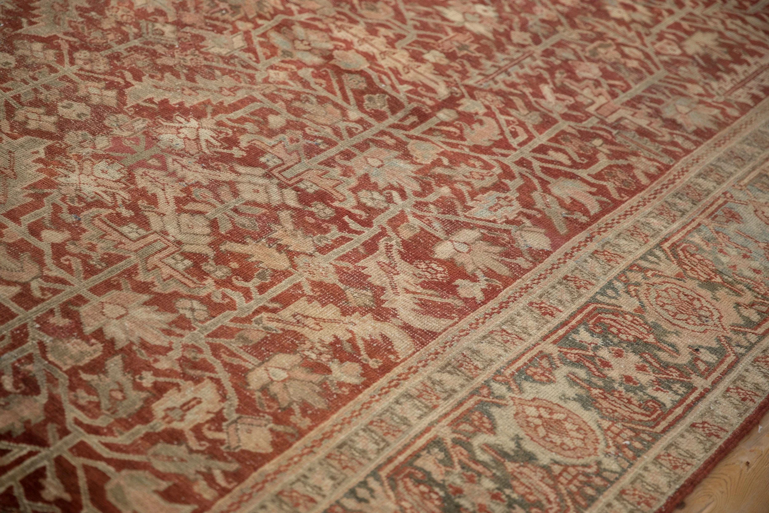 8x11.5 Vintage Fine Distressed Heriz Carpet - Image 7