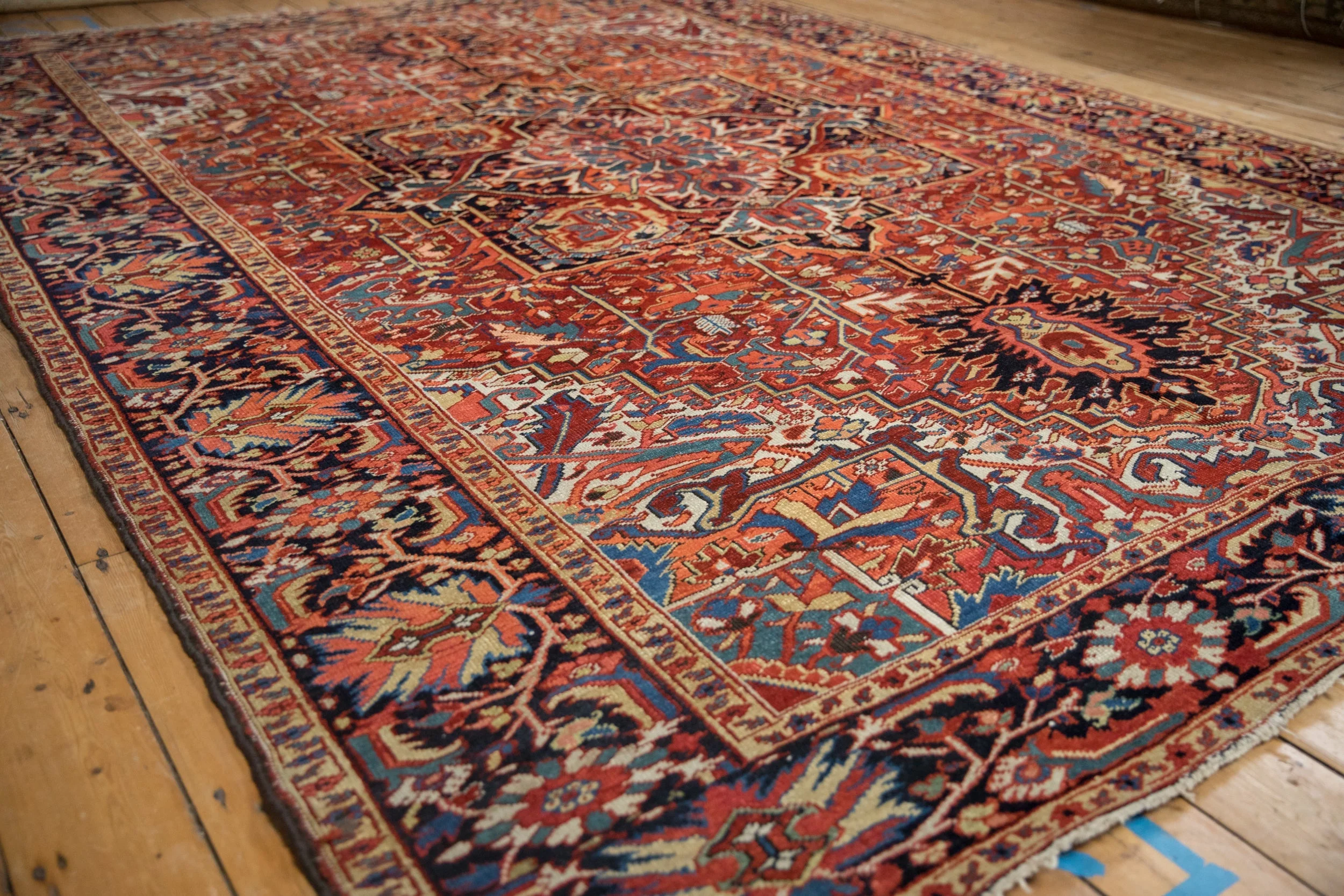 8x11.5 Vintage Heriz Carpet - Image 4