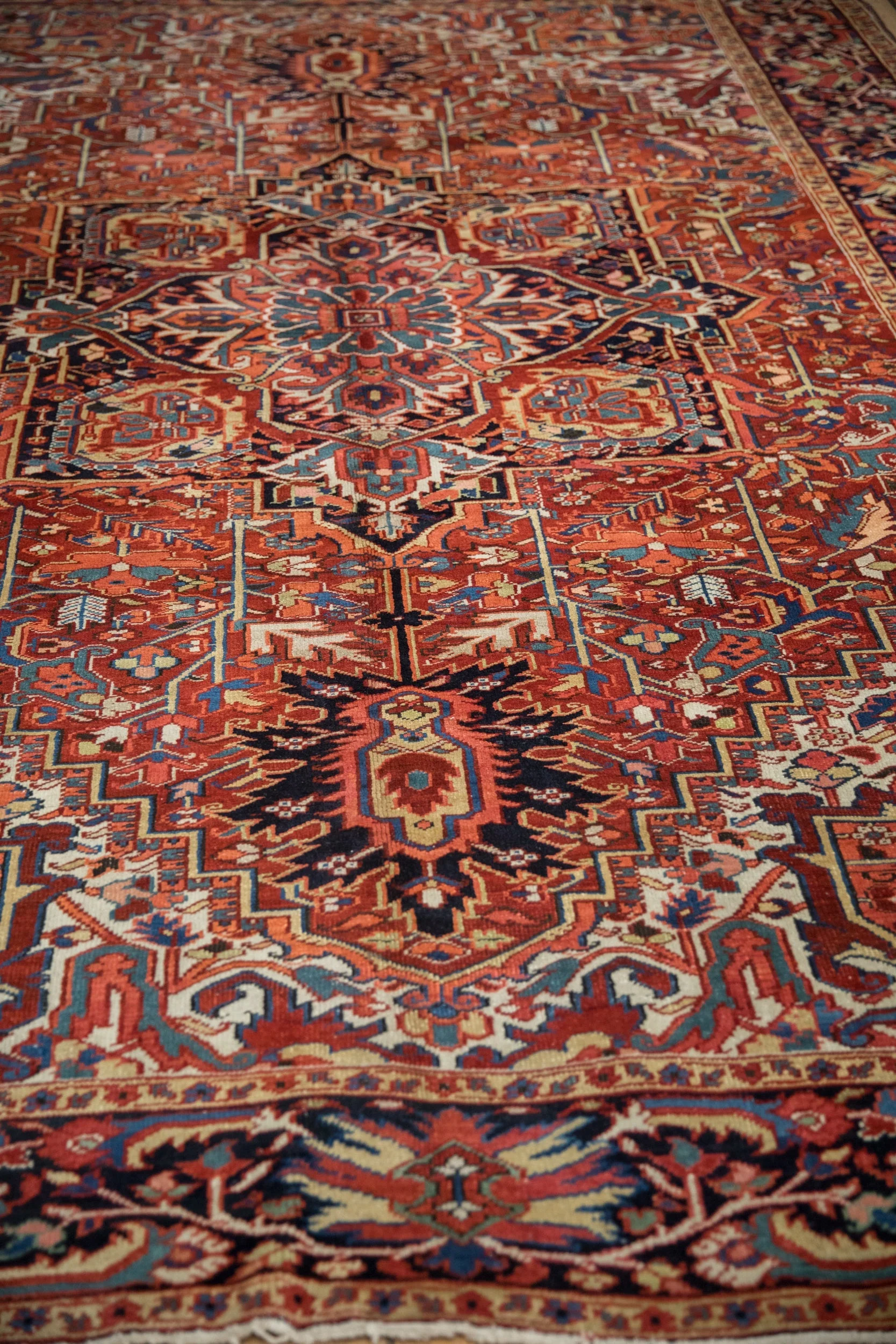 8x11.5 Vintage Heriz Carpet - Image 5