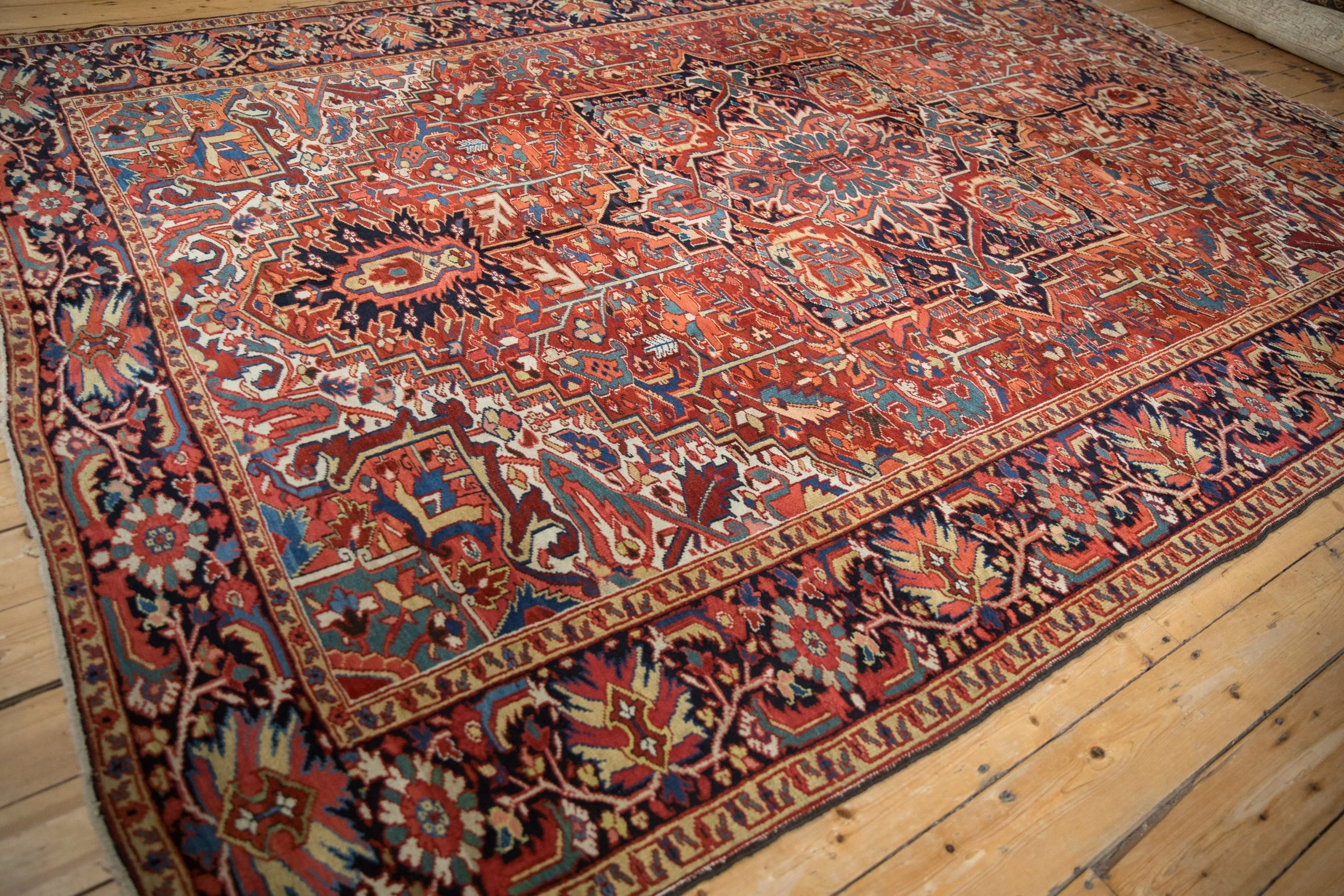 8x11.5 Vintage Heriz Carpet - Image 6
