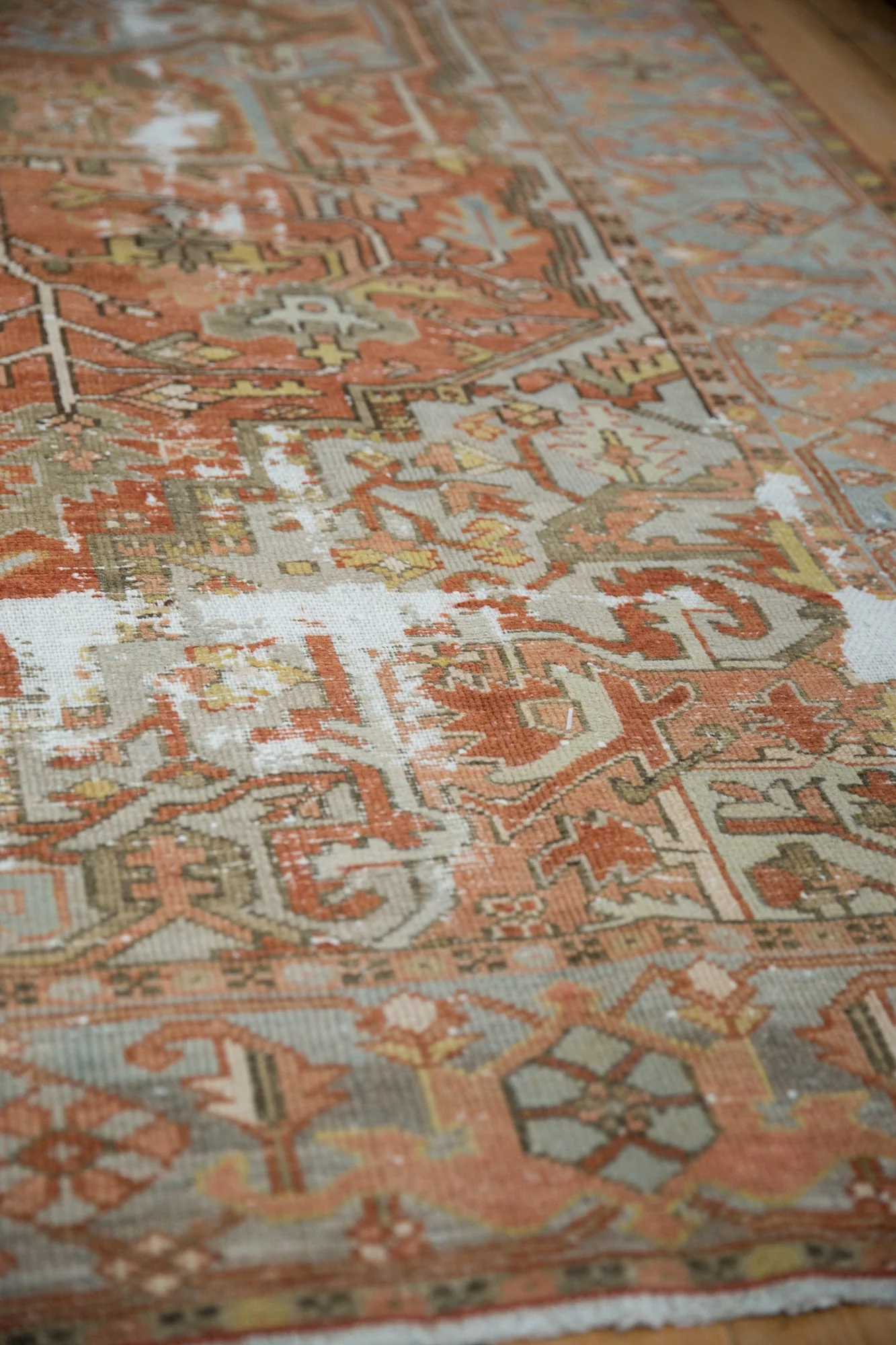 8x11 Antique Distressed Karaja Carpet - Image 13