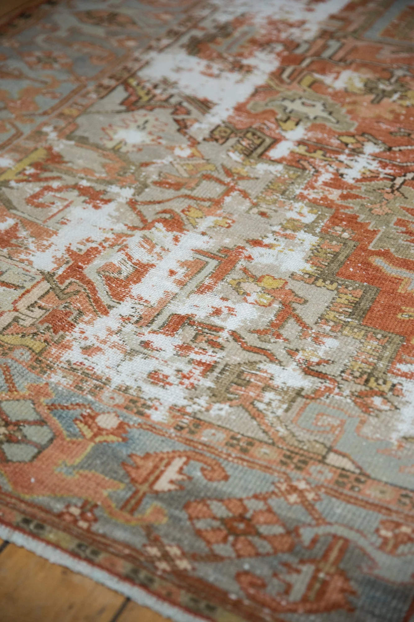 8x11 Antique Distressed Karaja Carpet - Image 14