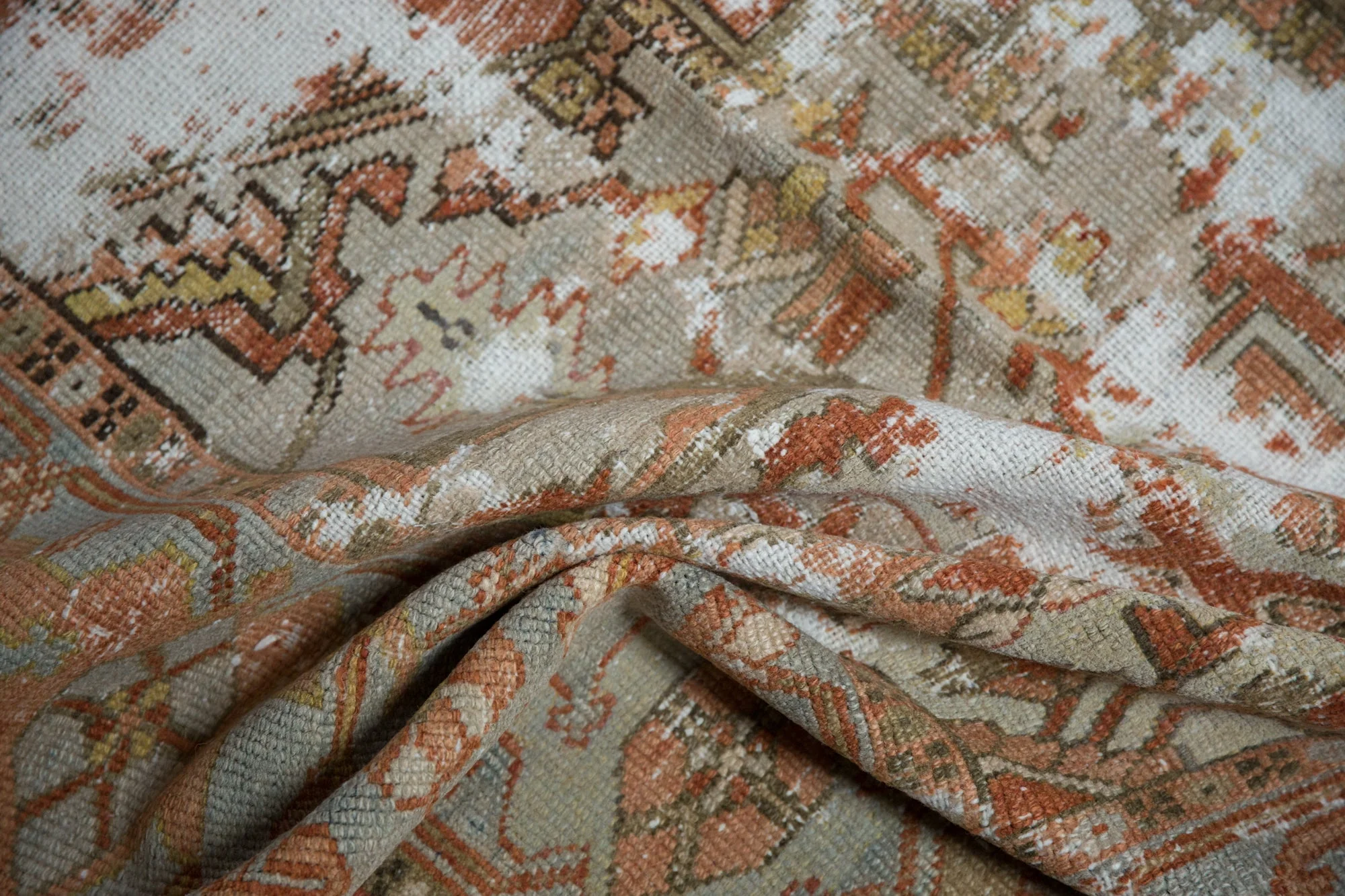 8x11 Antique Distressed Karaja Carpet - Image 15