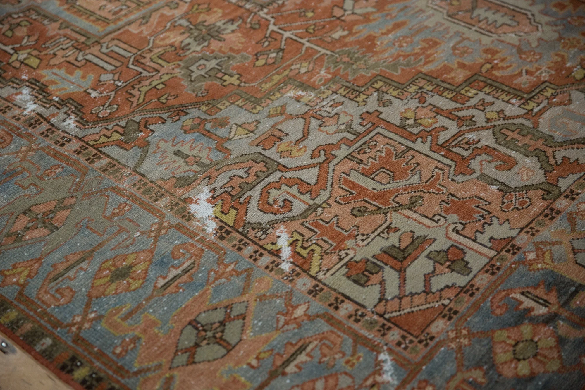 8x11 Antique Distressed Karaja Carpet - Image 4
