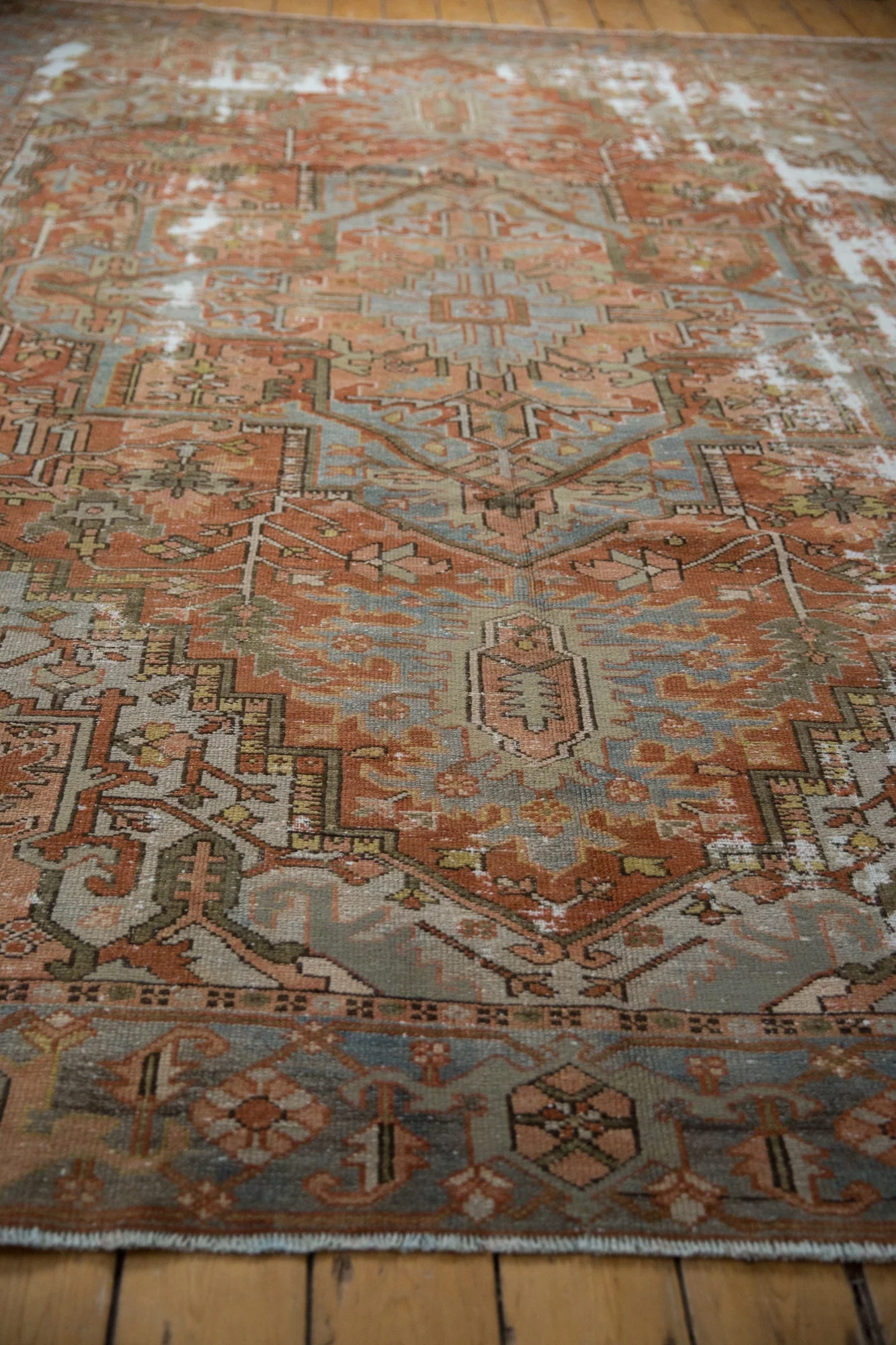 8x11 Antique Distressed Karaja Carpet - Image 5
