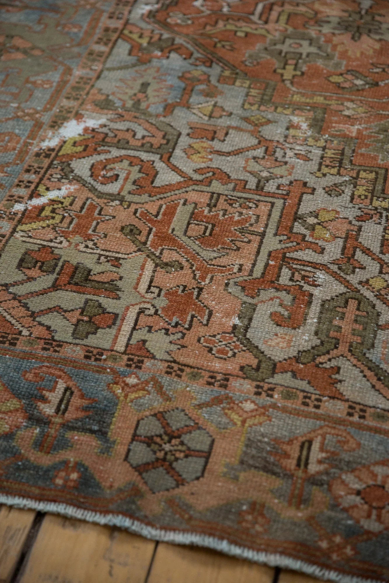 8x11 Antique Distressed Karaja Carpet - Image 6