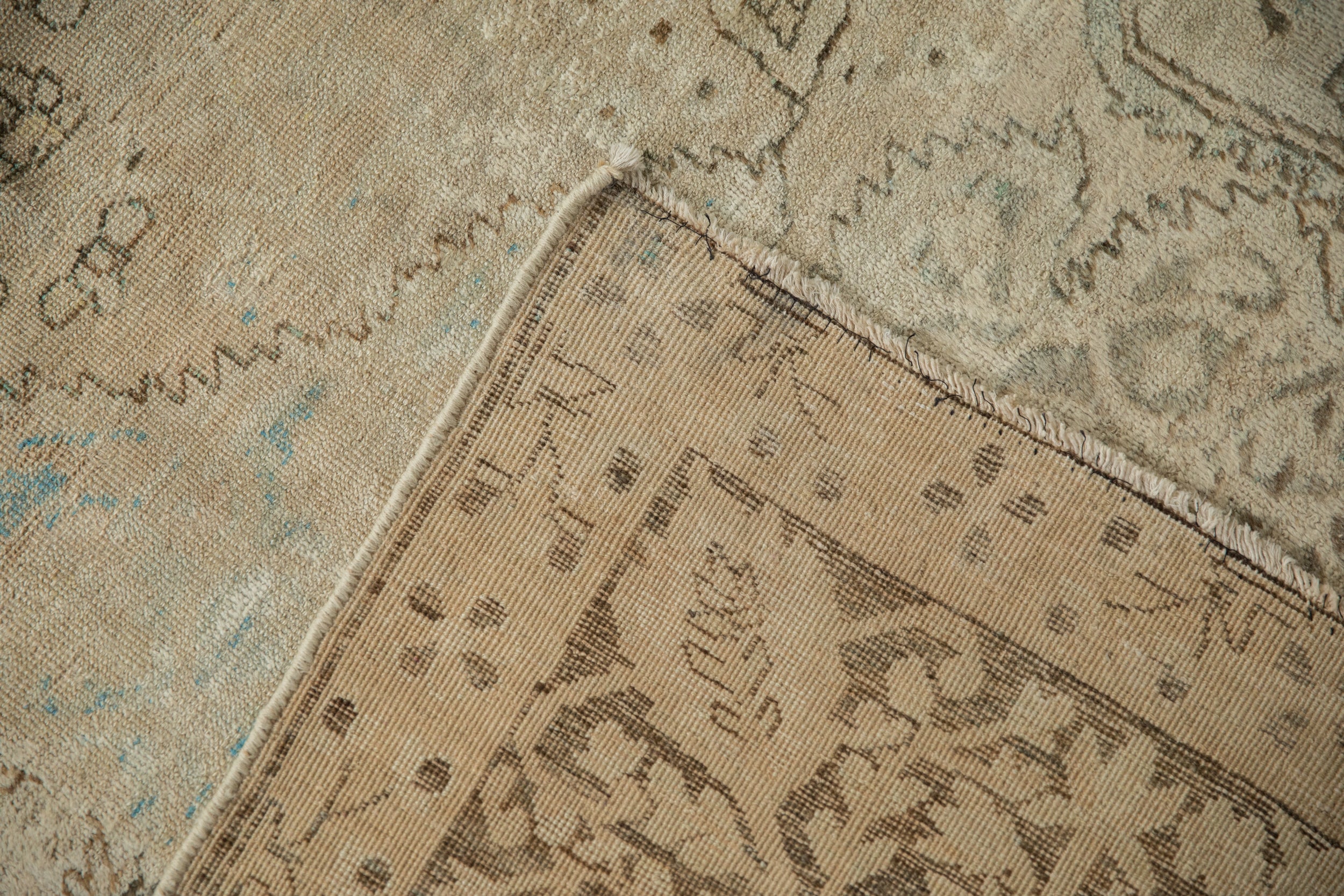 8x11 Antique Distressed Kerman Carpet - Image 14