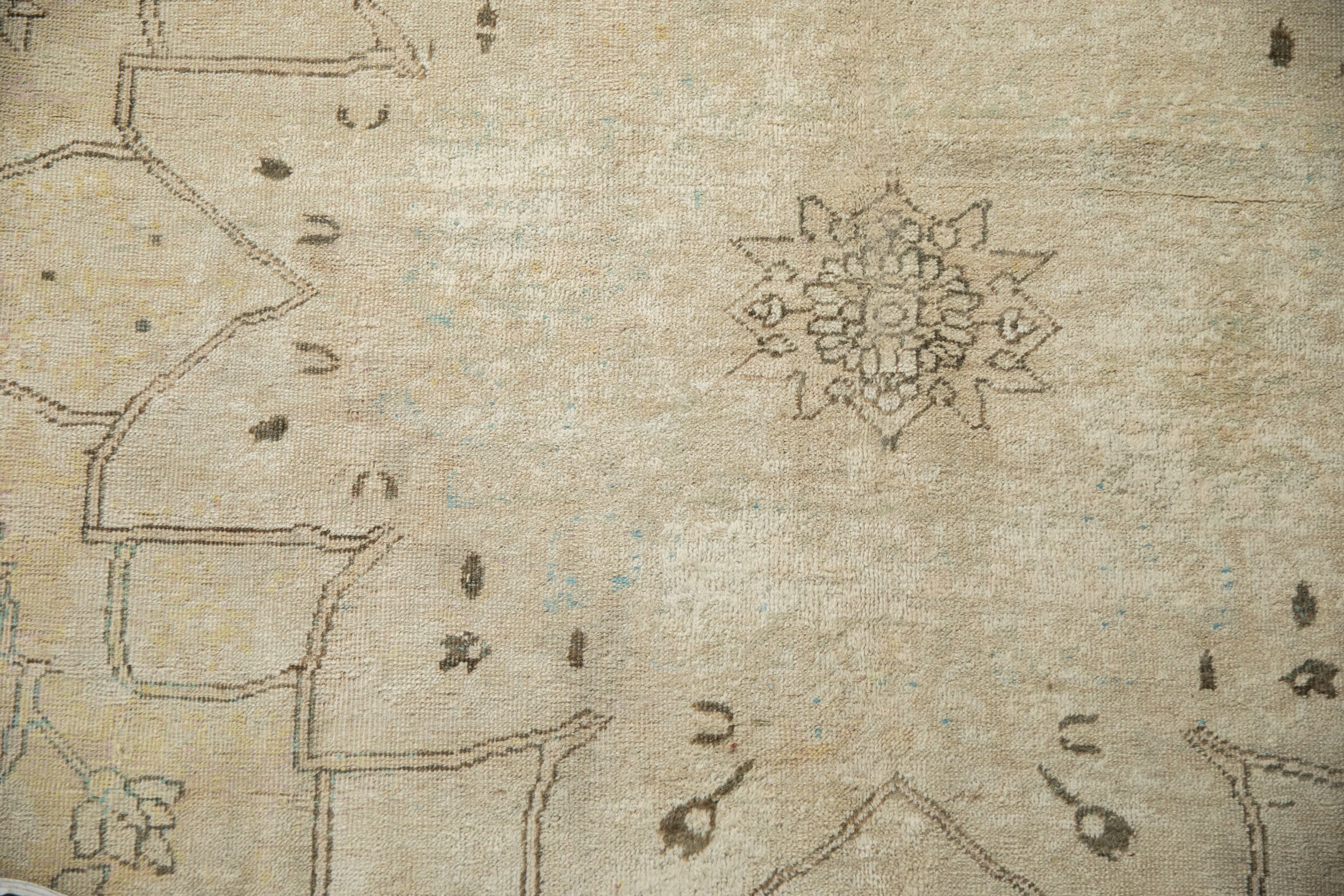 8x11 Antique Distressed Kerman Carpet - Image 15