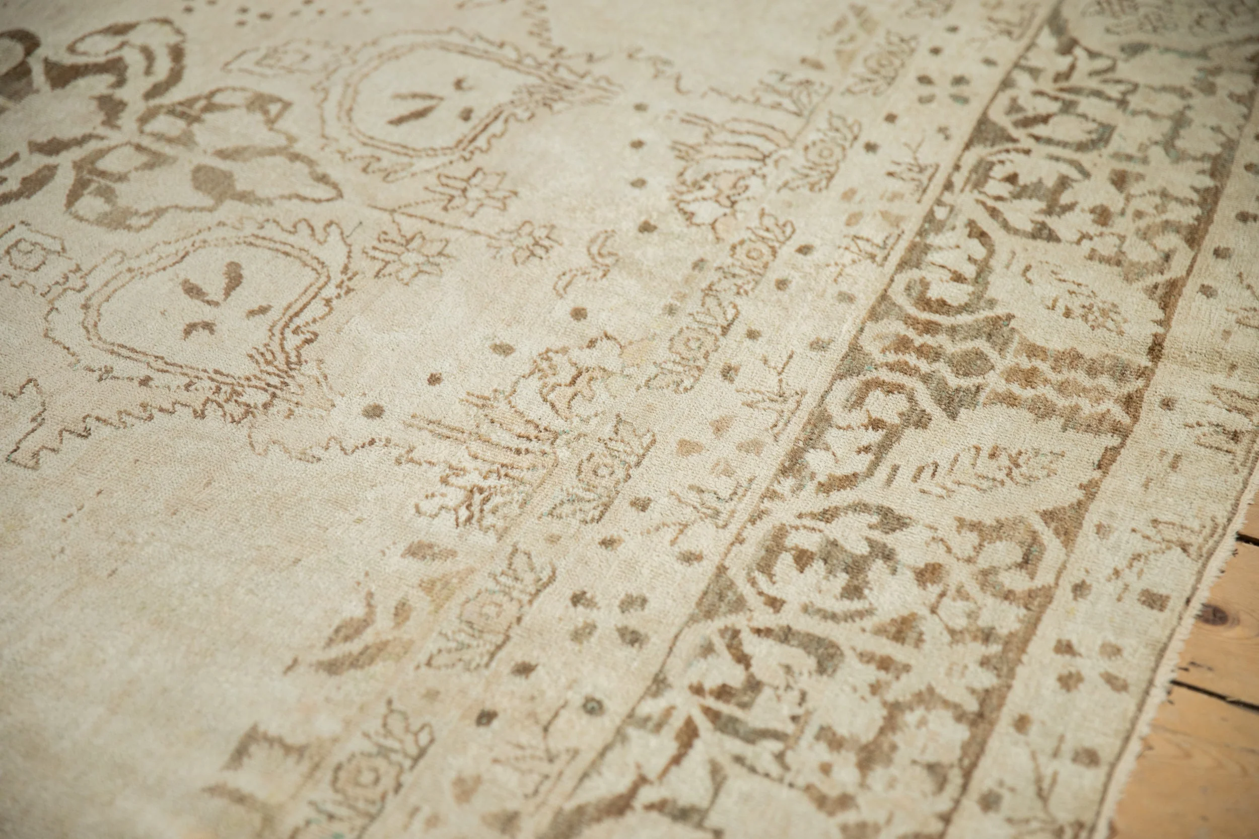8x11 Antique Distressed Kerman Carpet - Image 5