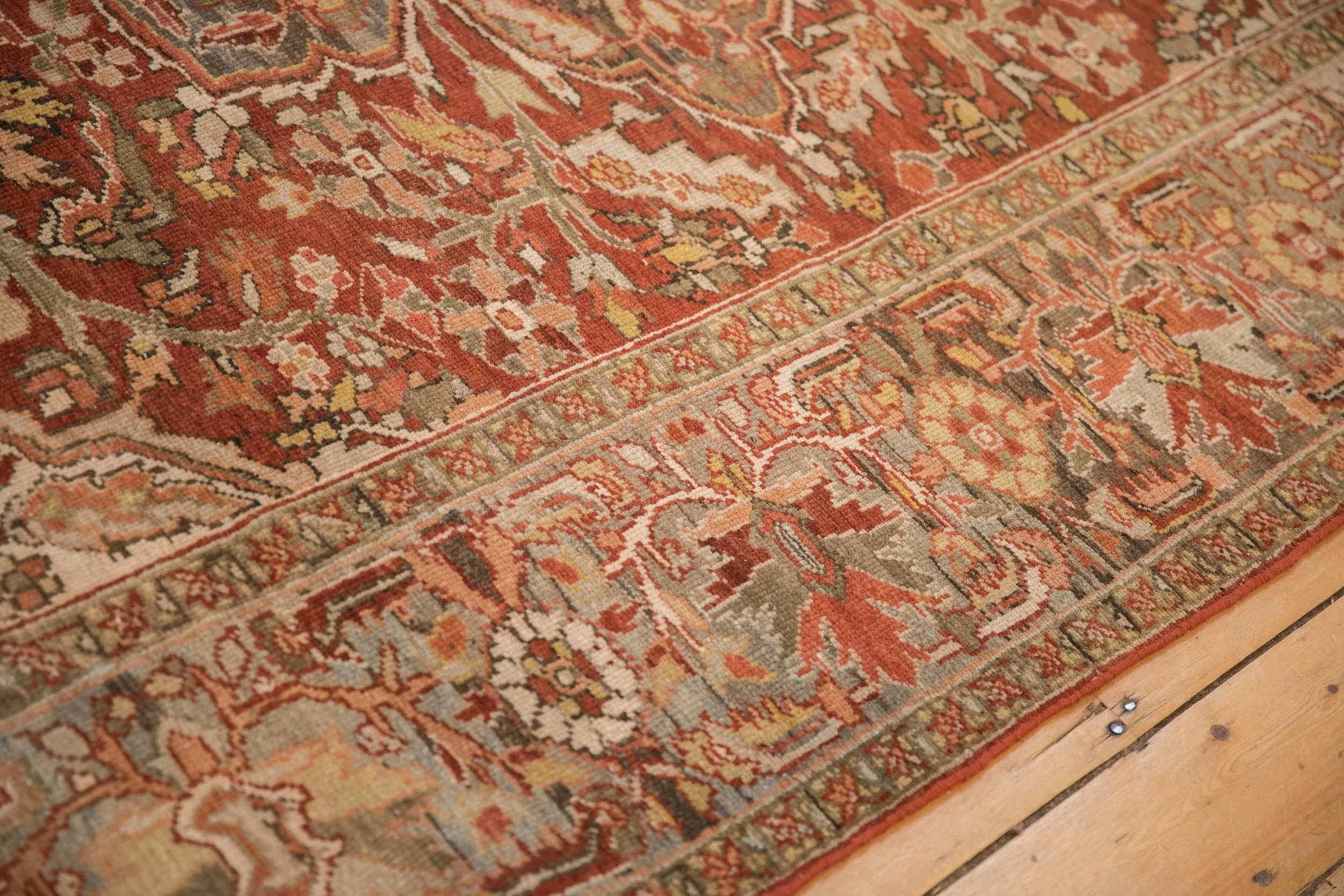 8x11 Vintage Distressed Ahar Carpet - Image 11